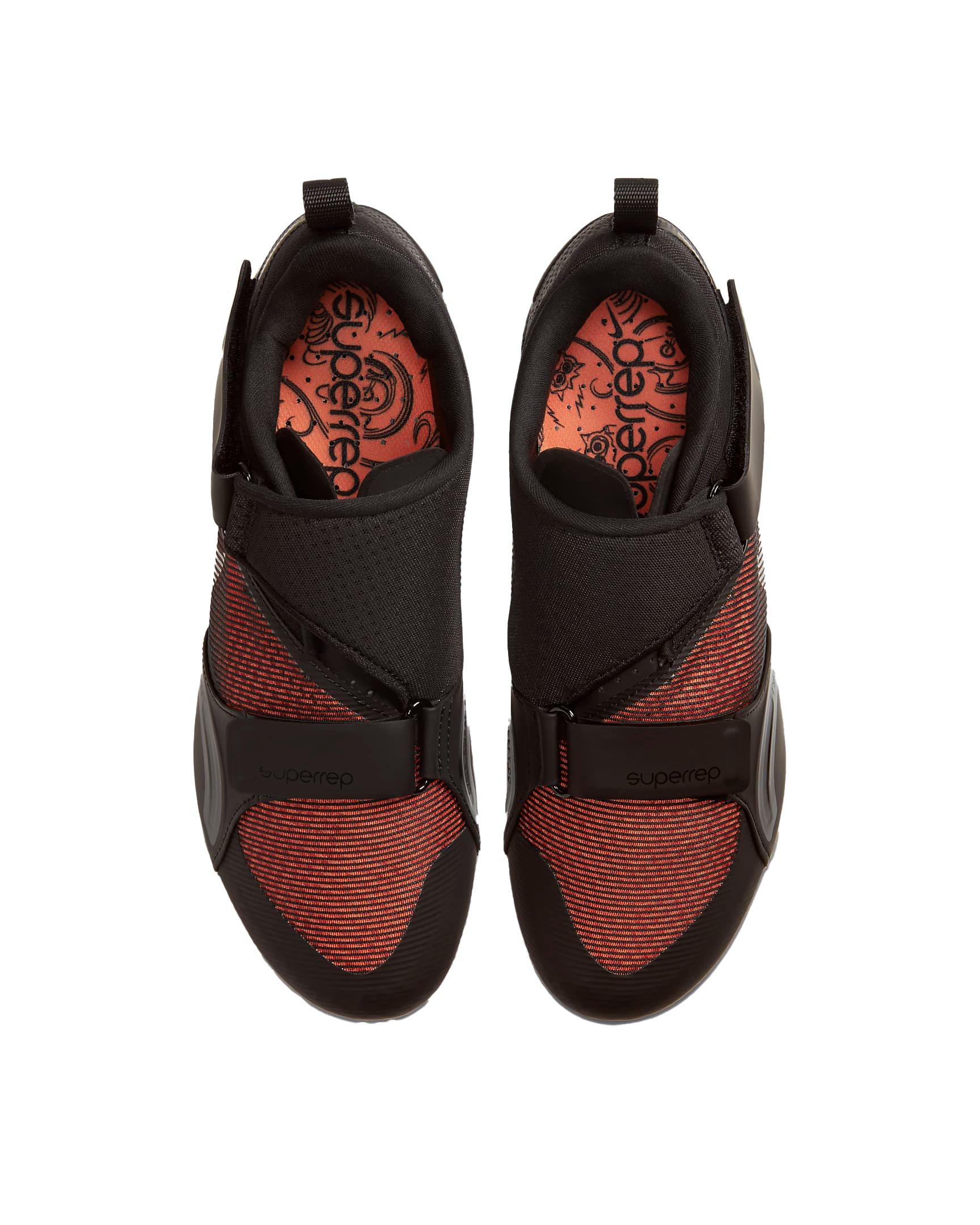 Nike SuperRep Cycle "Black/Hyper Crimson/Metallic Silver" Men's Indoor Cycling Shoe - BLACK Thumbnail View 4