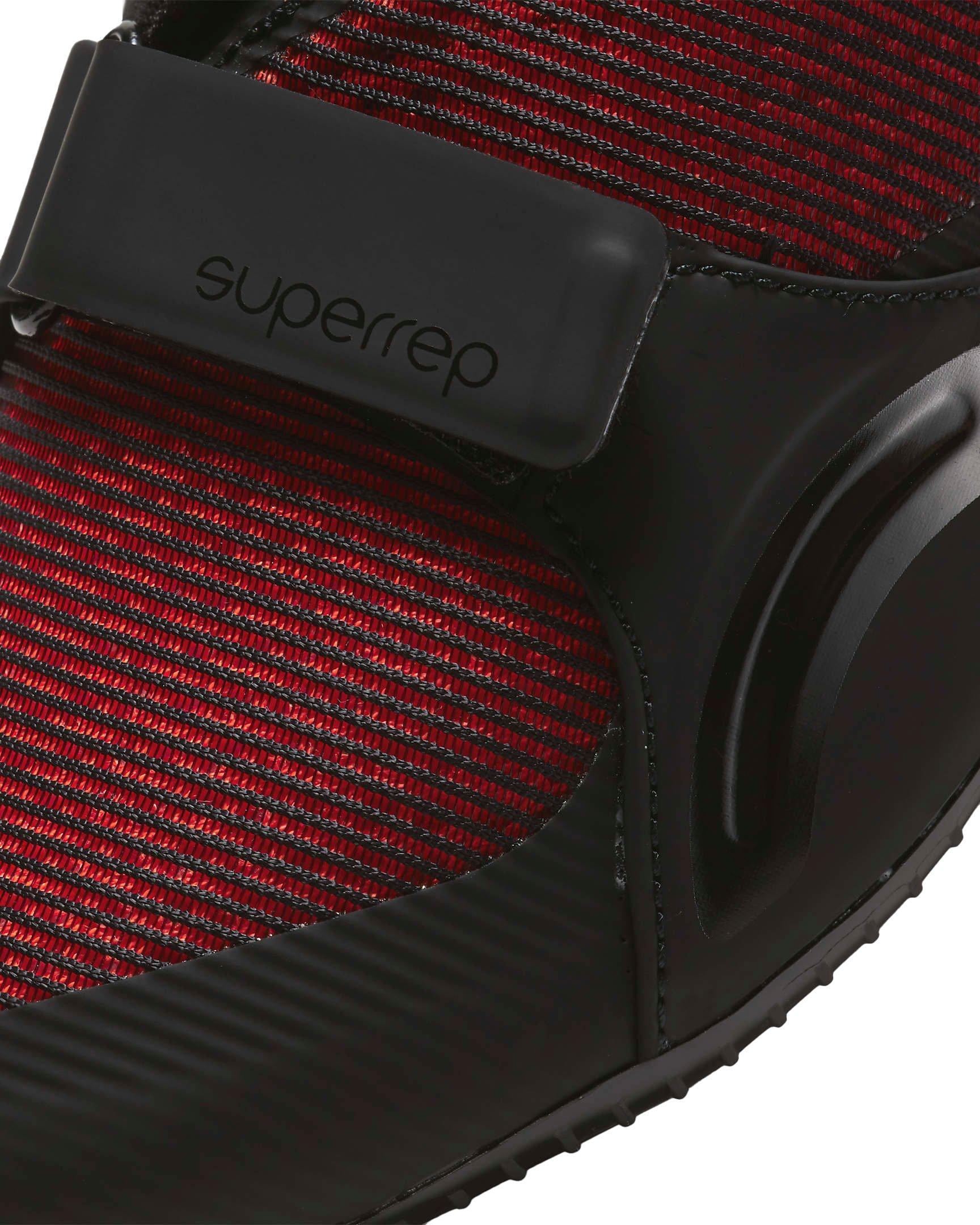 Nike SuperRep Cycle "Black/Hyper Crimson/Metallic Silver" Men's Indoor Cycling Shoe - BLACK Thumbnail View 7