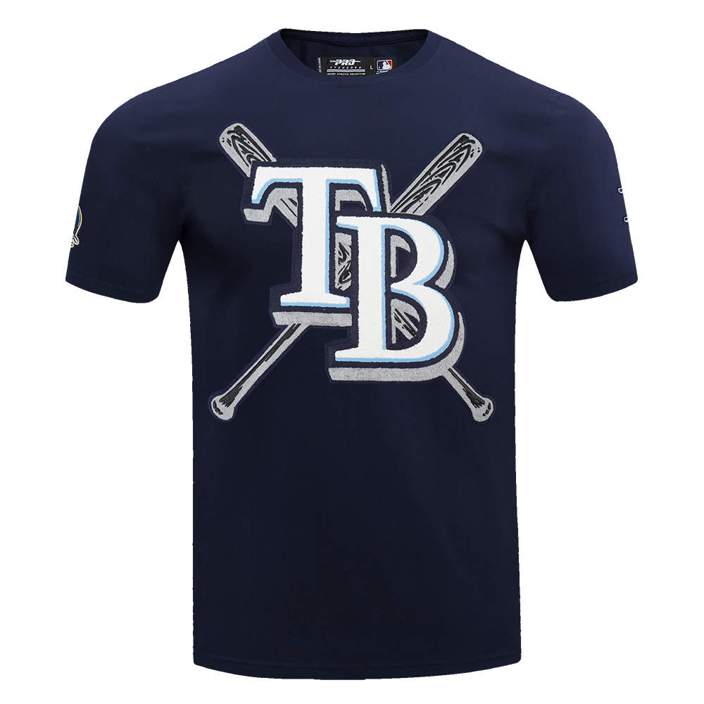 Pro Standard Men's MLB Tampa Bay Rays Mashup Top - Navy - NAVY Thumbnail View 1