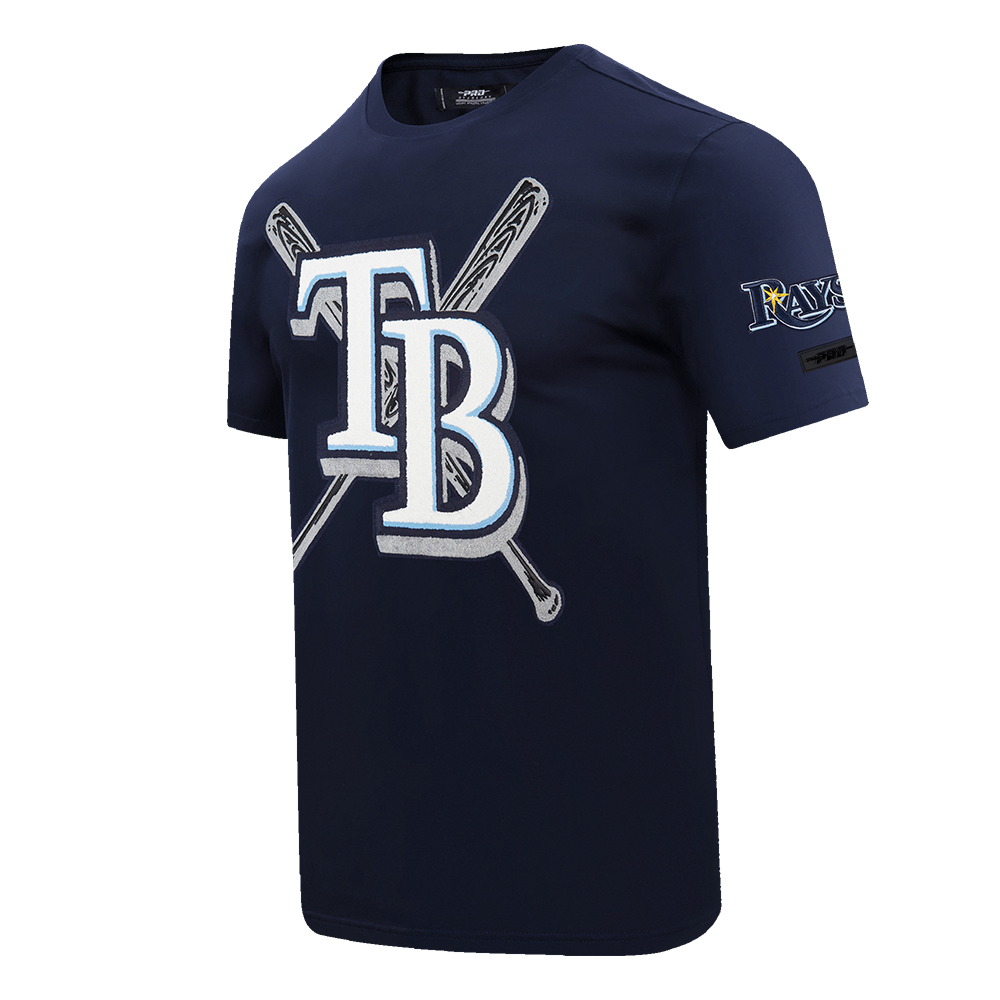 Pro Standard Men's MLB Tampa Bay Rays Mashup Top - Navy - NAVY Thumbnail View 3