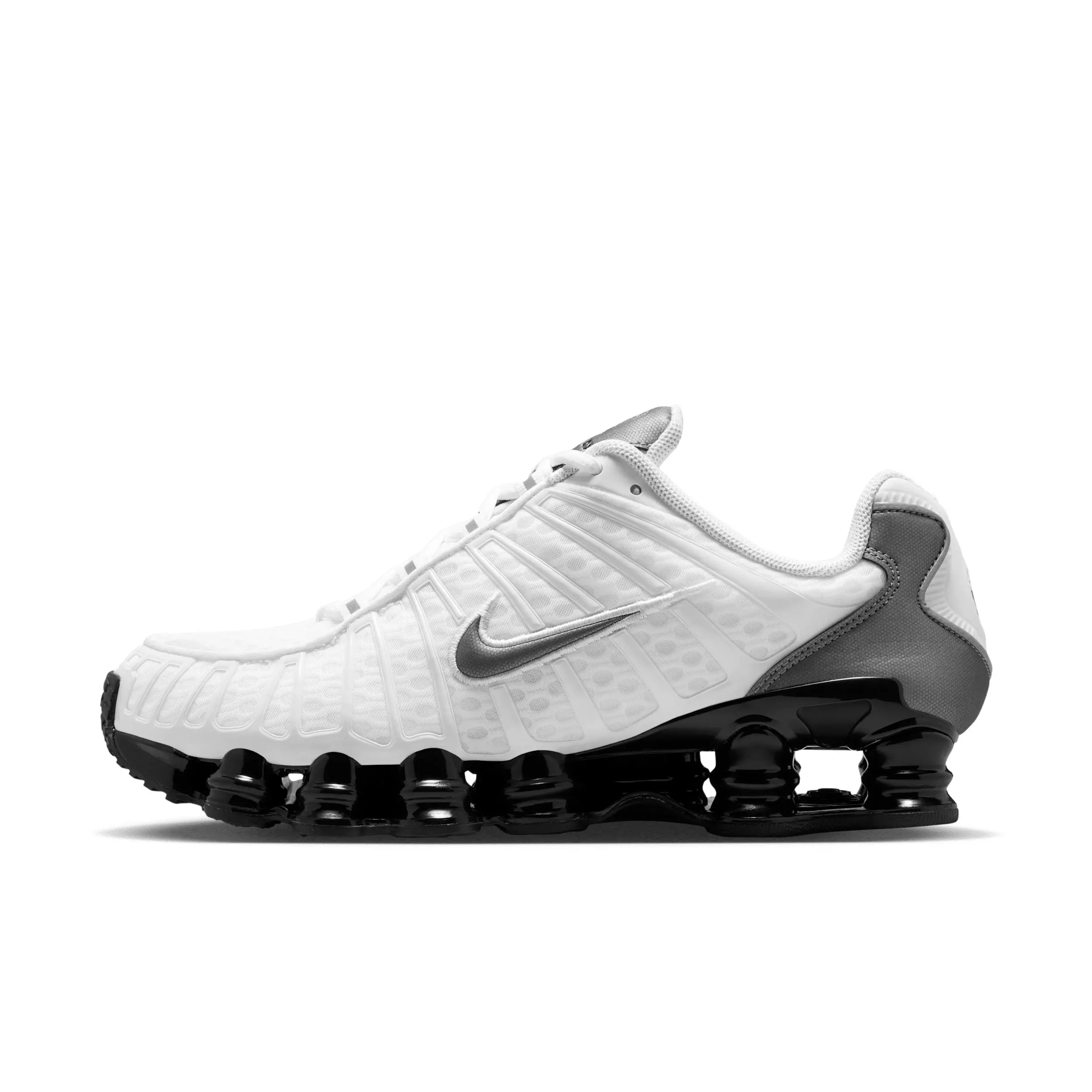 Nike Shox TL "White/Black/Cool Grey/Metallic Cool Grey" Men's Shoe - WHITE/BLACK/GREY/GREY