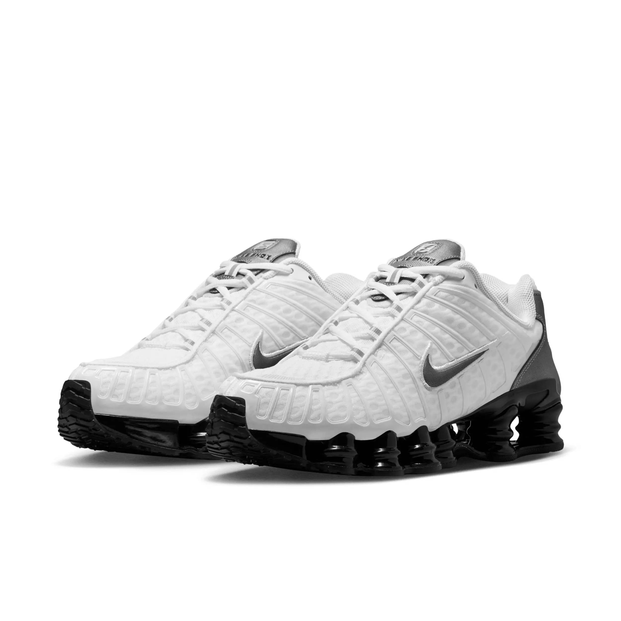 Nike Shox TL "White/Black/Cool Grey/Metallic Cool Grey" Men's Shoe - WHITE/BLACK/GREY/GREY