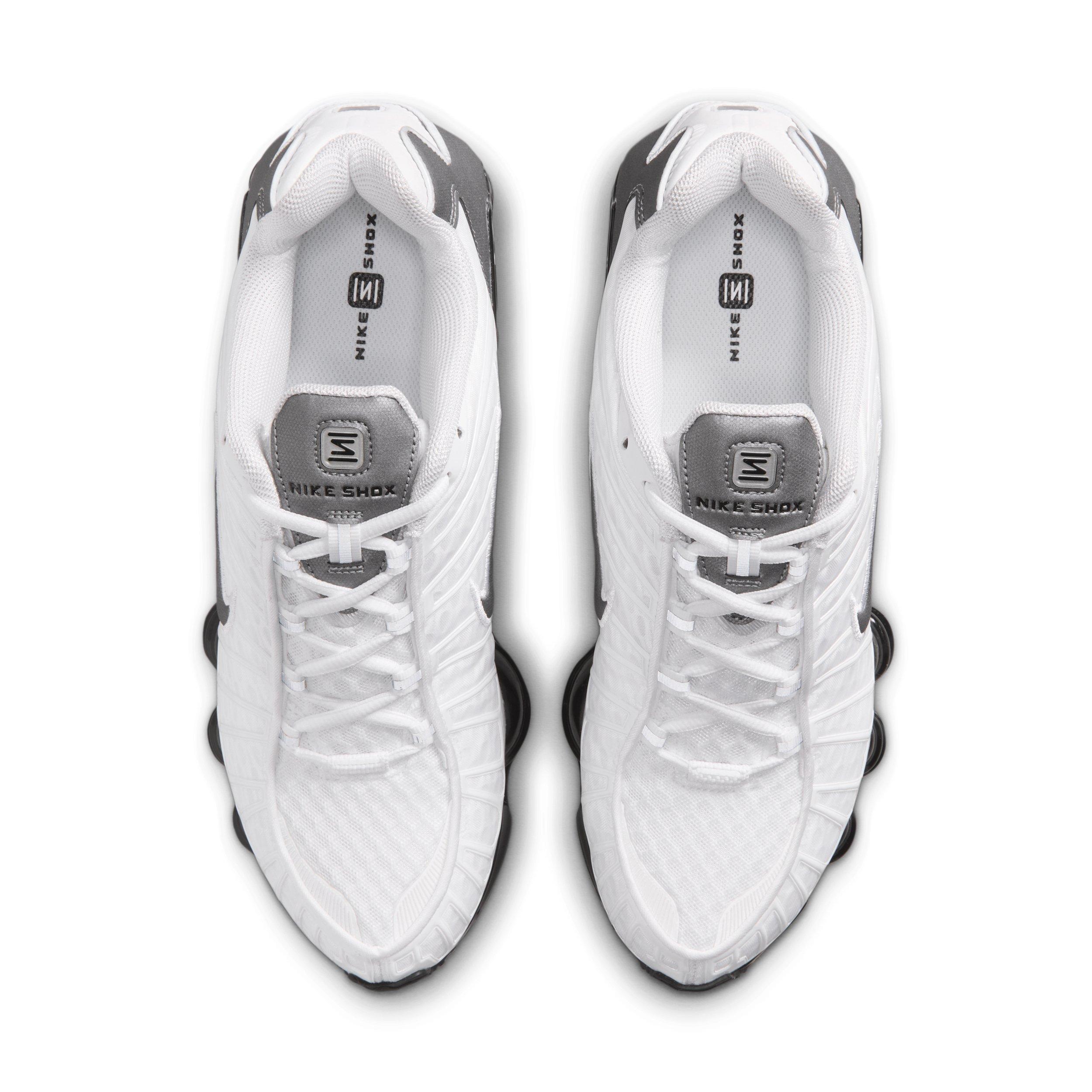 Nike Shox TL "White/Black/Cool Grey/Metallic Cool Grey" Men's Shoe - WHITE/BLACK/GREY/GREY Thumbnail View 4