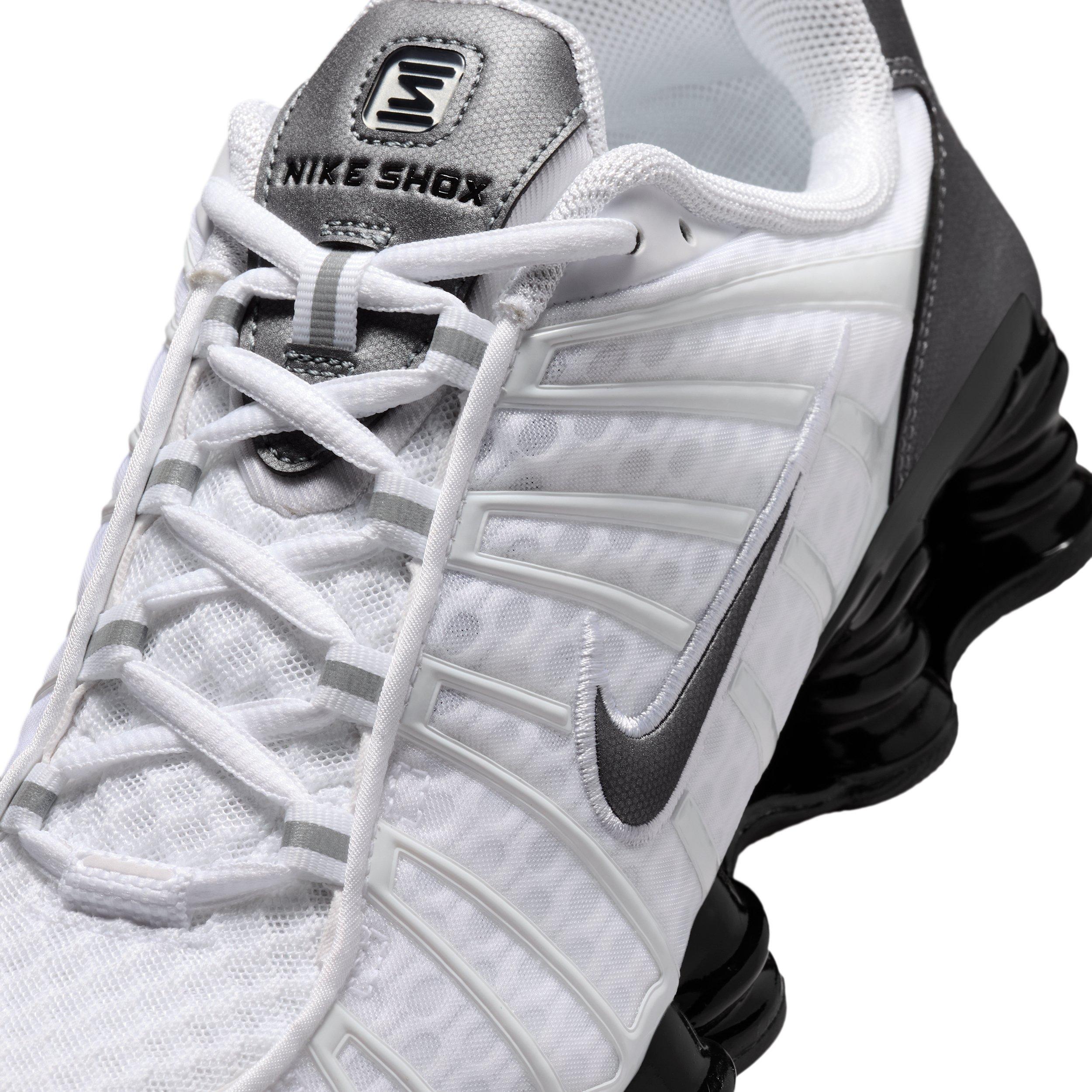 Nike Shox TL "White/Black/Cool Grey/Metallic Cool Grey" Men's Shoe - WHITE/BLACK/GREY/GREY Thumbnail View 7