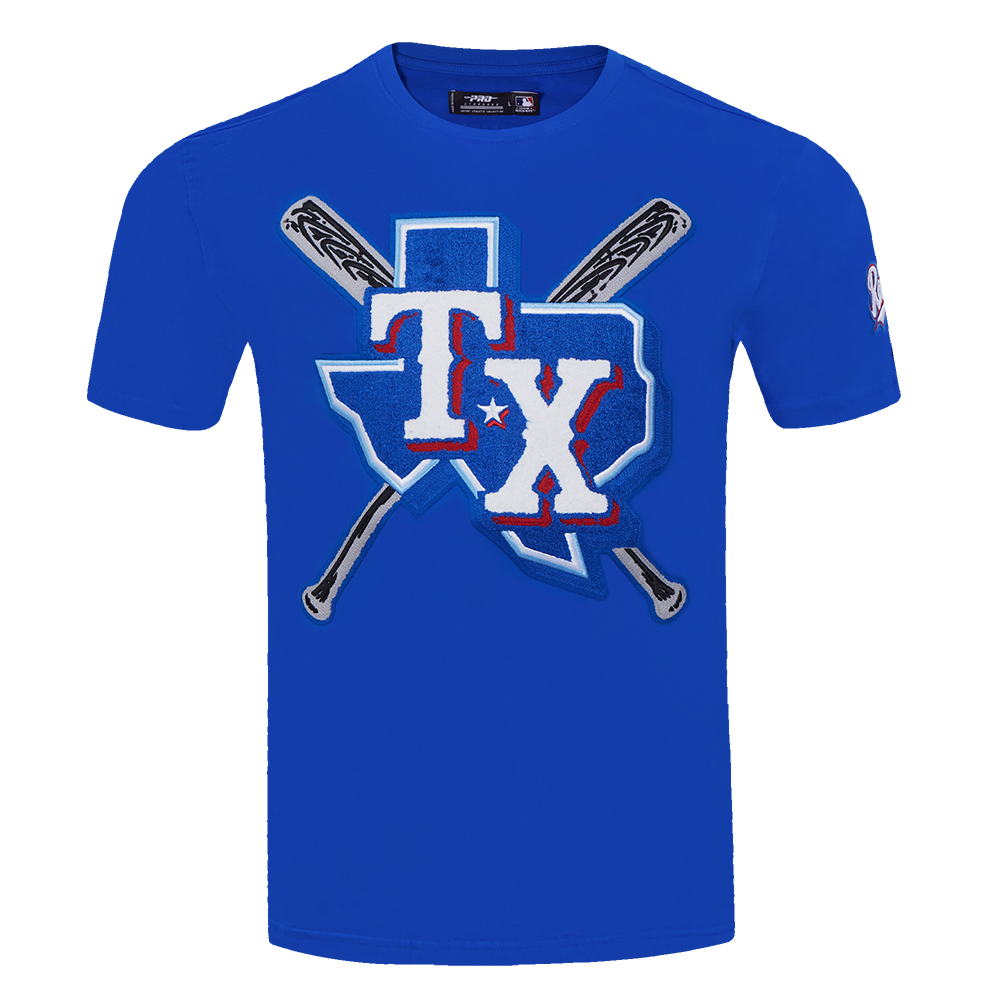 Pro Standard Men's MLB Texas Rangers Mashup Top -Royal - ROYAL Thumbnail View 1