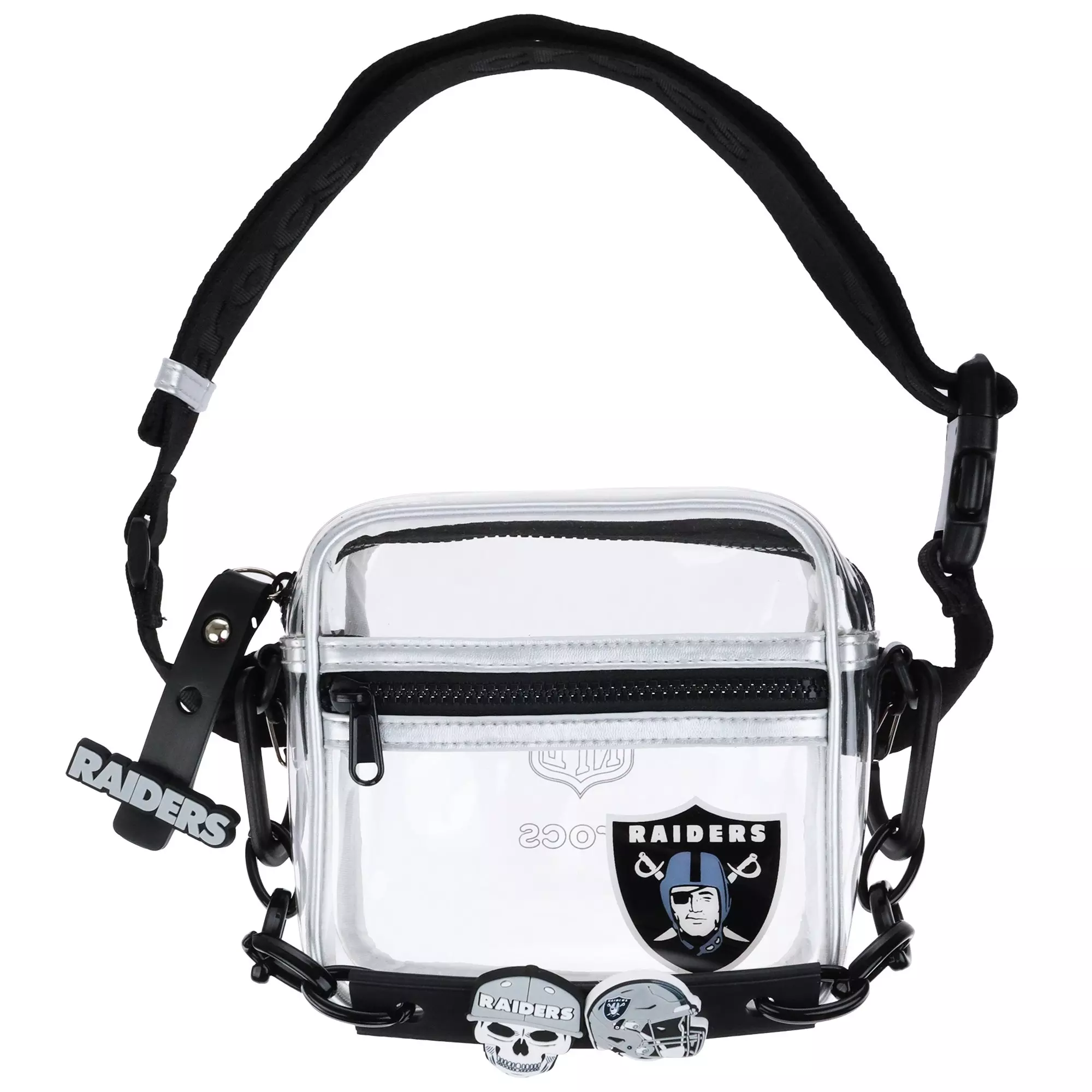 Crocs x NFL Las Vegas Raiders Stadium Bag - BLACK/SILVER