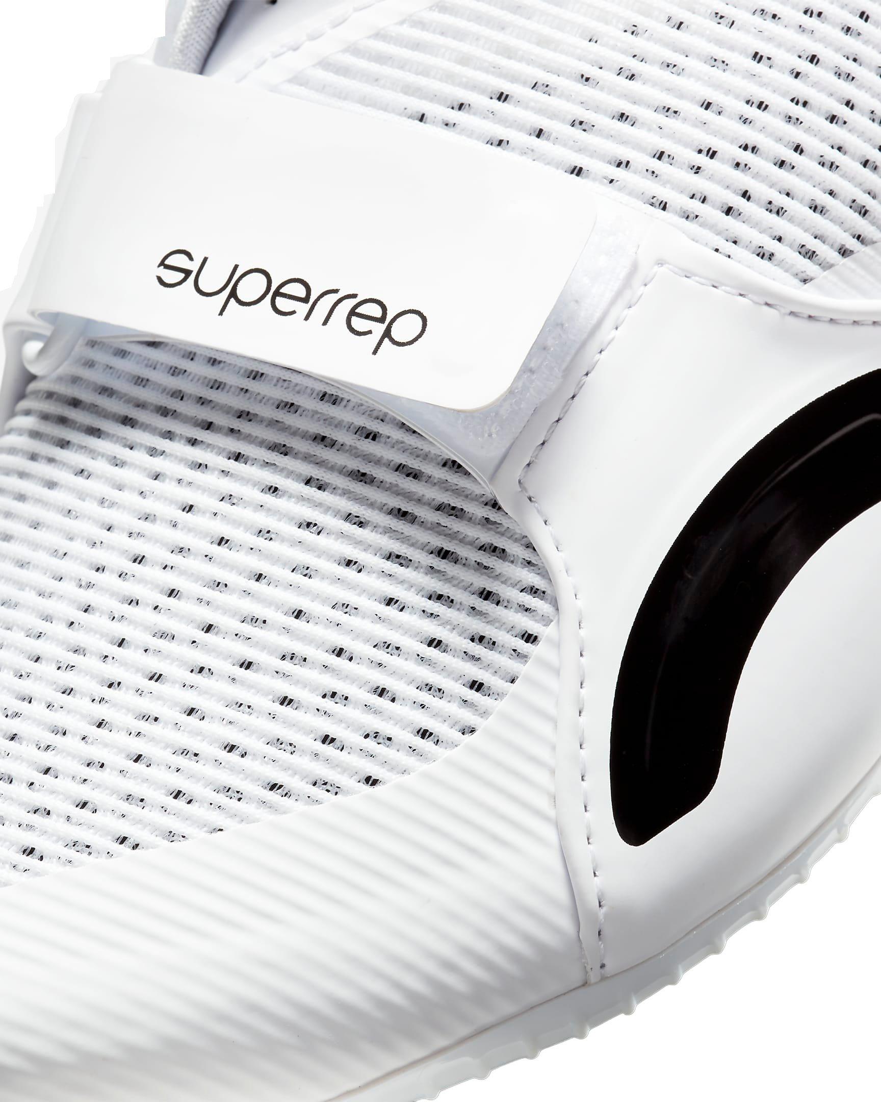 Nike SuperRep Cycle "White/Black" Men's Indoor Cycling Shoe - WHITE Thumbnail View 7