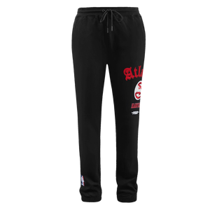 Pro Standard Men's NBA Atlanta Hawks Old English Sweatpants -Black