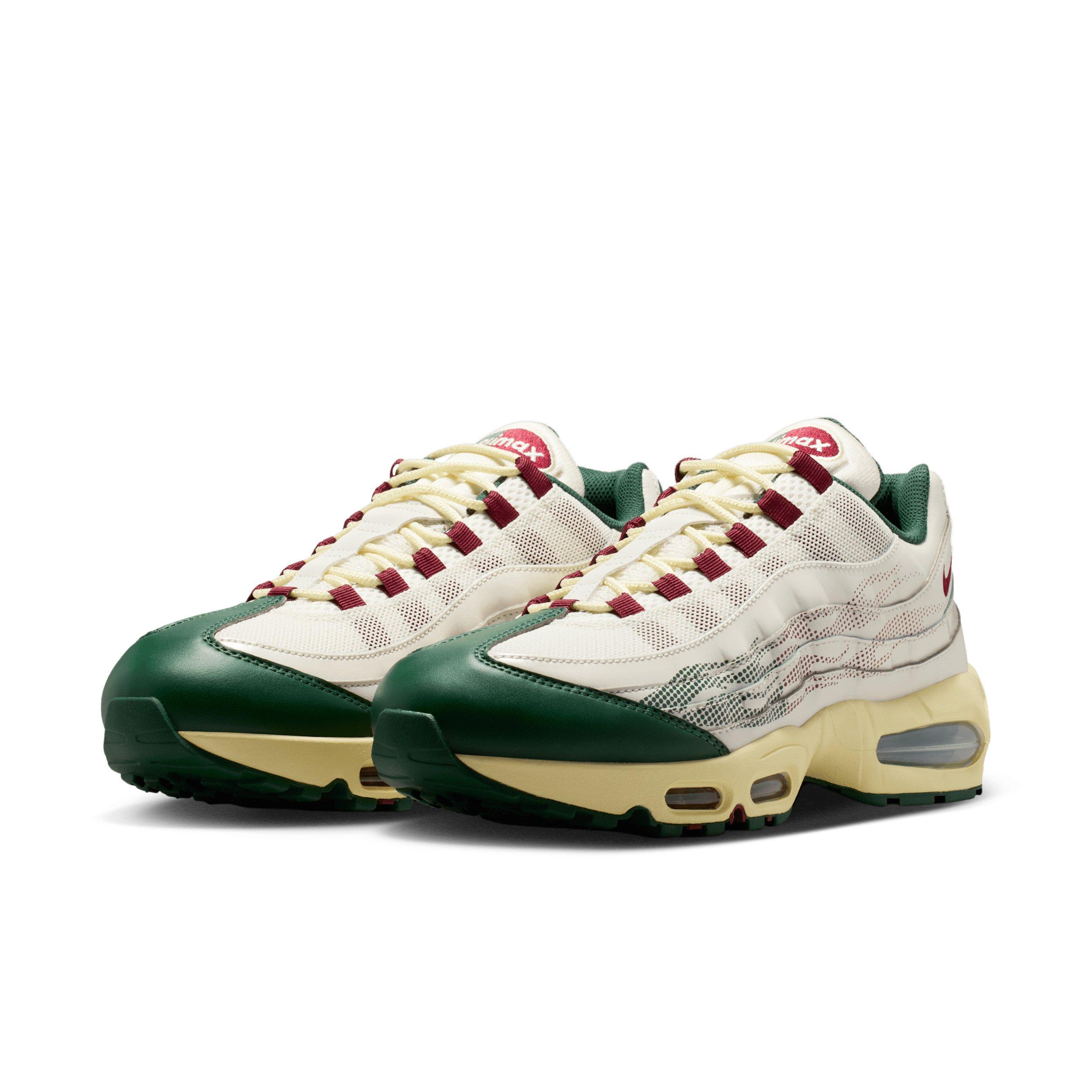 Nike Air Max 95 Big Bubble "Phantom/Fir/Alabaster/Team Red" Men's Shoe - PHANTOM/ALABASTER/RED Thumbnail View 3