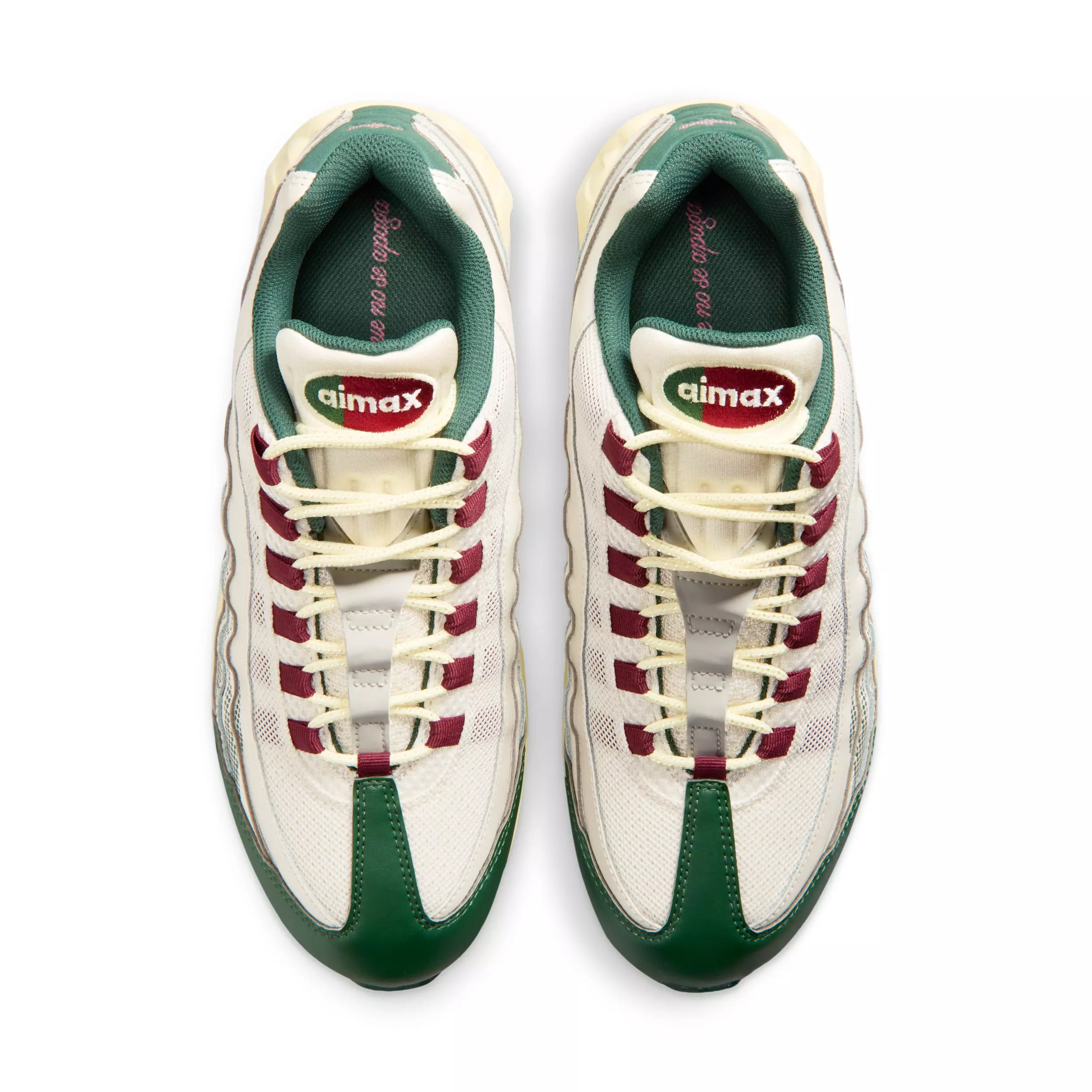 Nike Air Max 95 Big Bubble "Phantom/Fir/Alabaster/Team Red" Men's Shoe - PHANTOM/ALABASTER/RED