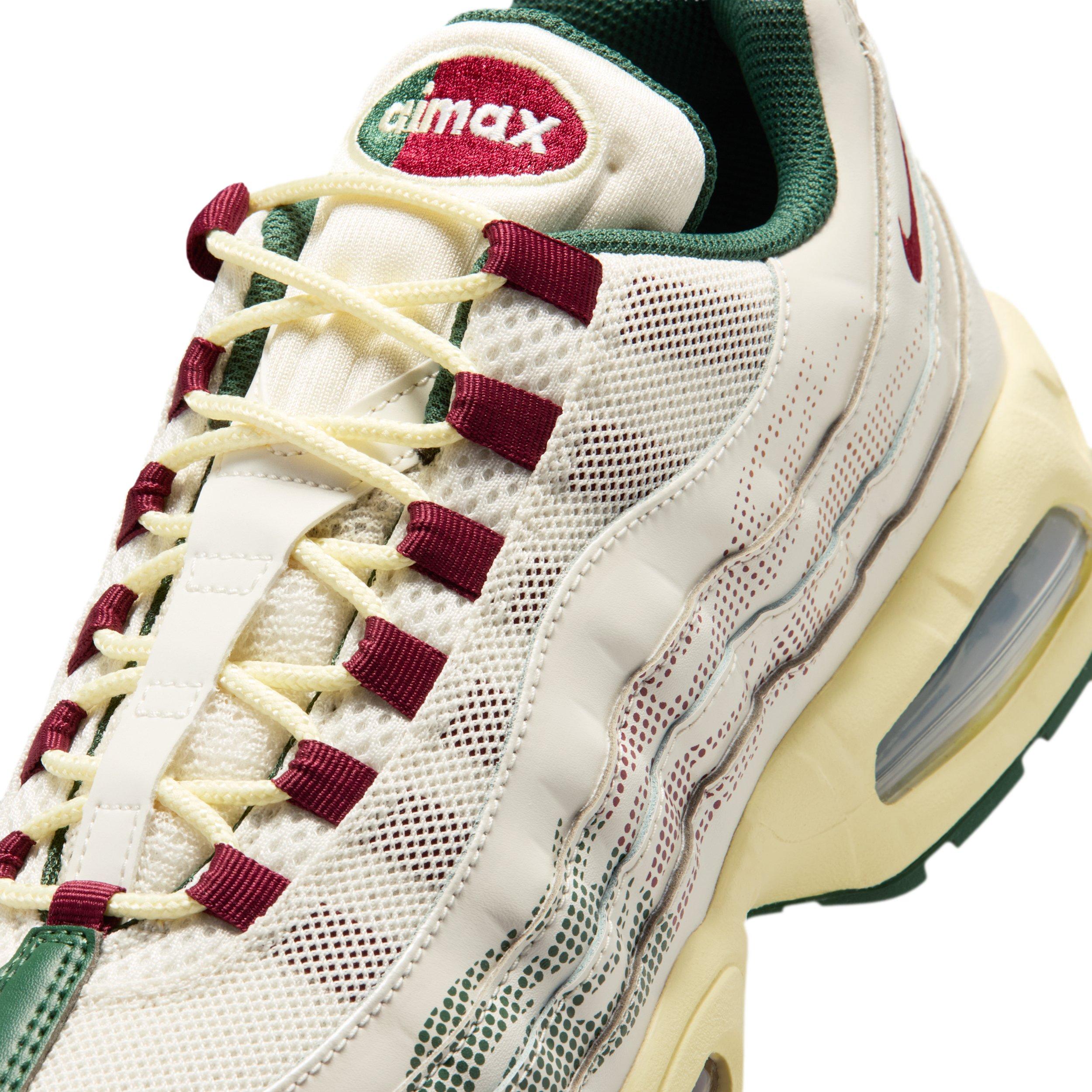 Nike Air Max 95 Big Bubble "Phantom/Fir/Alabaster/Team Red" Men's Shoe - PHANTOM/ALABASTER/RED Thumbnail View 7