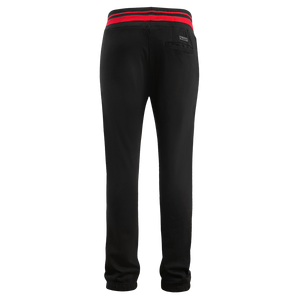 Pro Standard Men's NBA Atlanta Hawks Mashup Rib Sweatpants -Black/Red