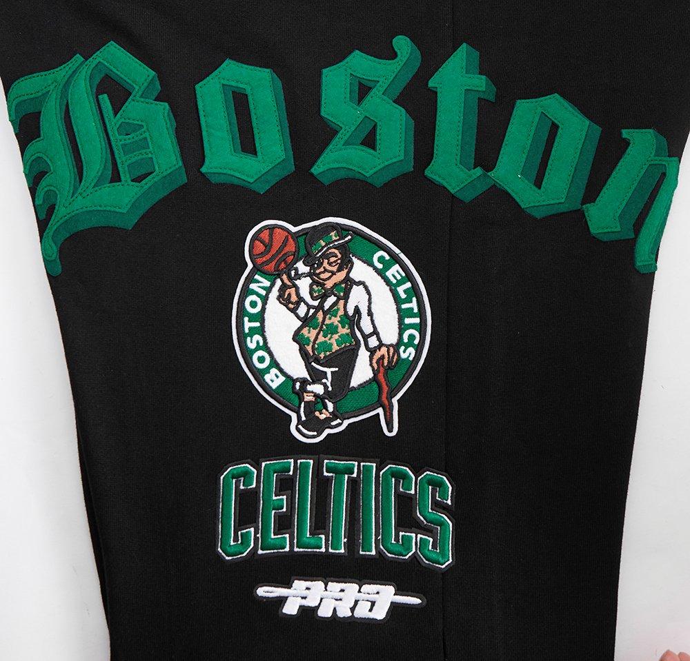 Pro Standard Men's NBA Boston Celtics Old English Sweatpants -Black - BLACK Thumbnail View 5