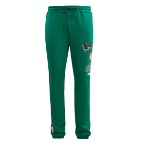 Pro Standard Men's NBA Boston Celtics Old English Sweatpants -Green