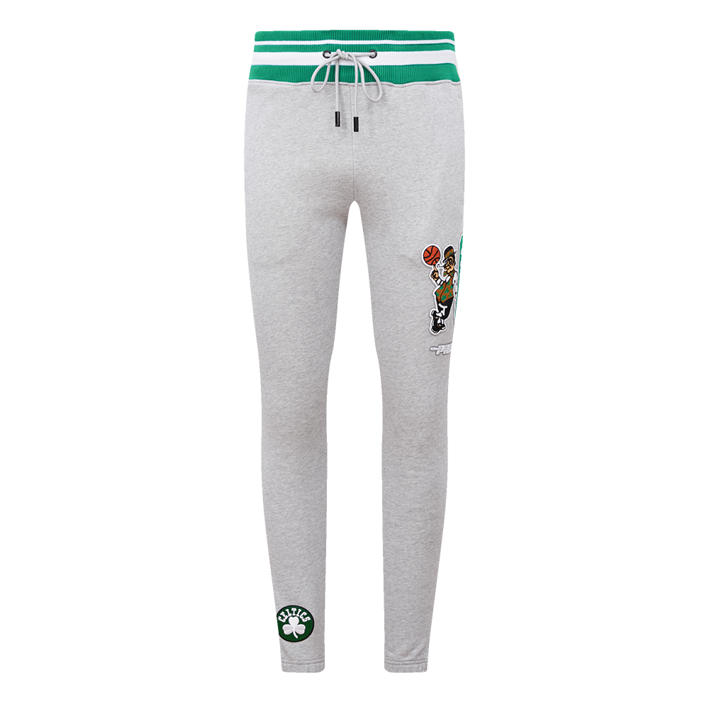 Pro Standard Men's NBA Boston Celtics Mashup Rib Sweatpants - Grey/Green - GREY/GREEN Thumbnail View 1
