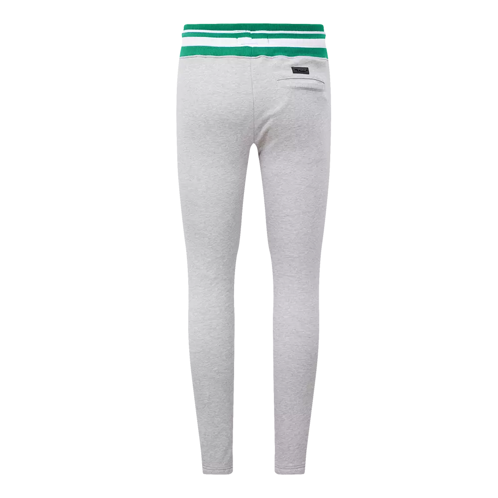 Pro Standard Men's NBA Boston Celtics Mashup Rib Sweatpants - Grey/Green - GREY/GREEN