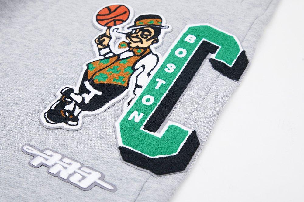 Pro Standard Men's NBA Boston Celtics Mashup Rib Sweatpants -Grey/Green - GREY/GREEN Thumbnail View 5