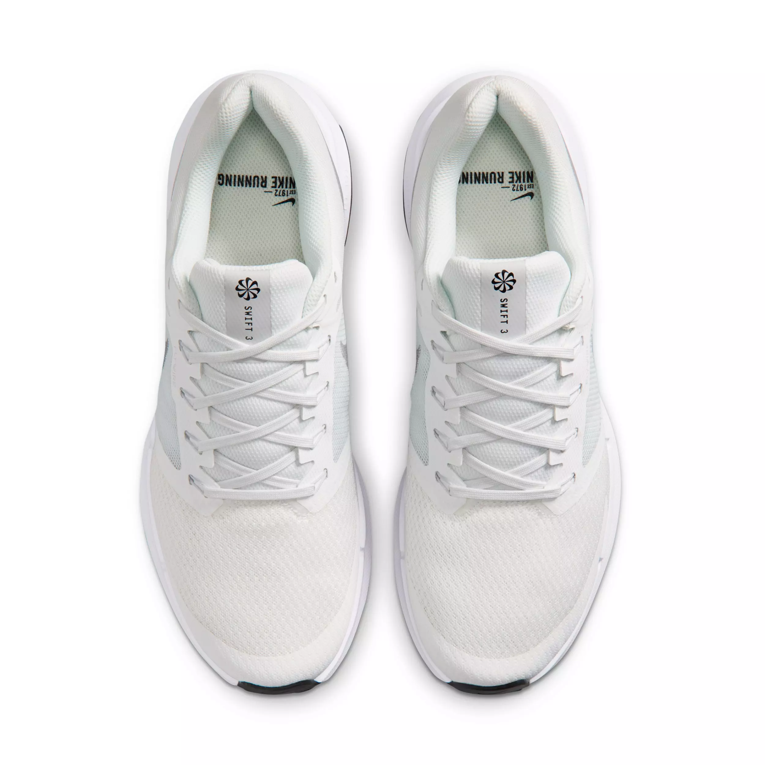 Nike Run Swift 3 "Summit White/White/Black/Metallic Silver" Men's Running Shoe - WHITE/WHITE/BLACK/SILVER