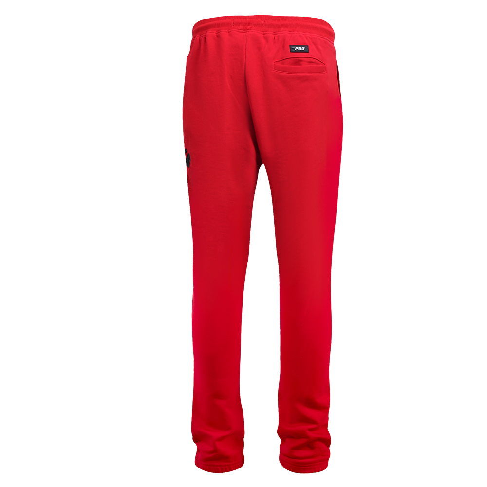 Pro Standard Men's NBA Chicago Bulls Old English Sweatpants - Red - RED Thumbnail View 2
