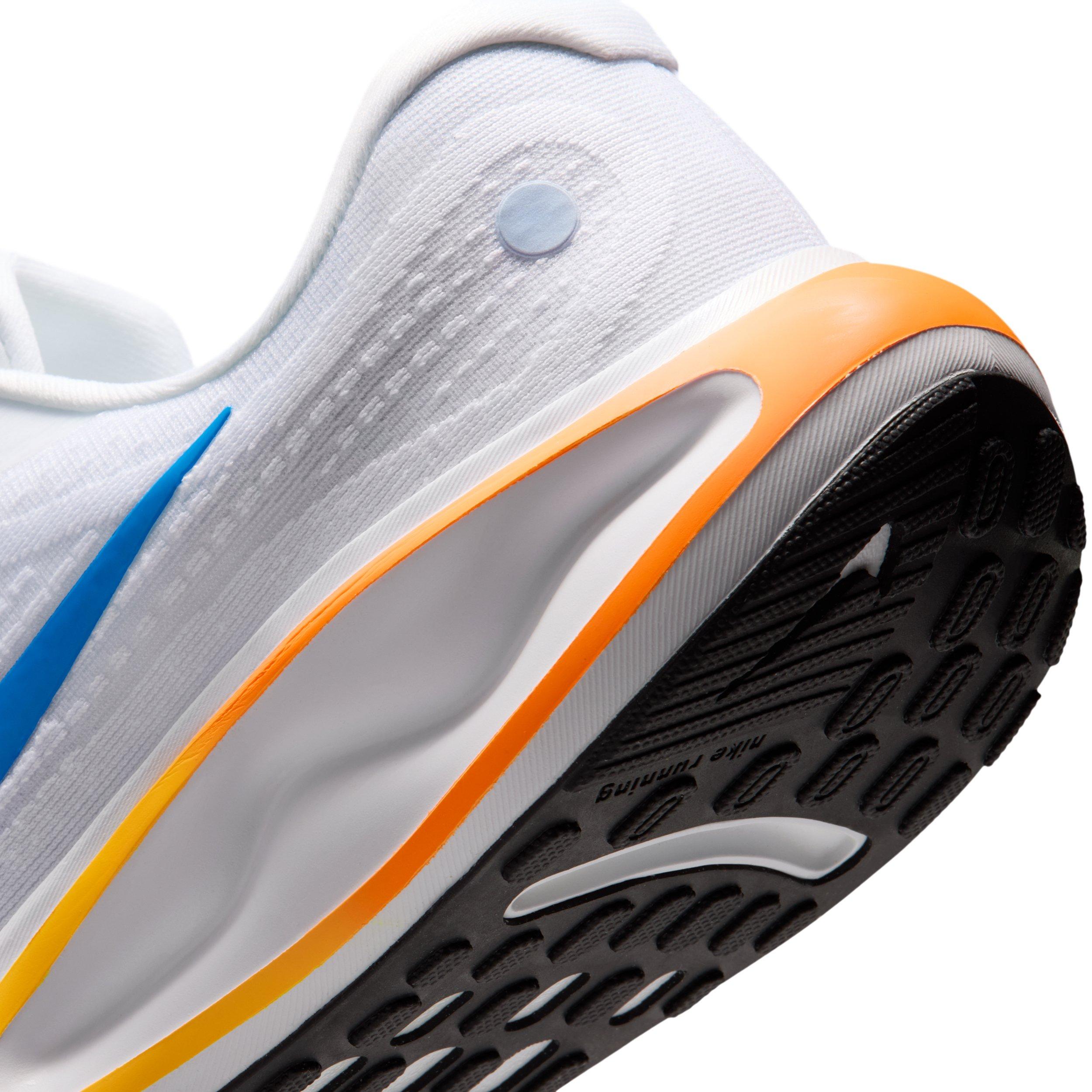 Nike Journey Run "White/Total Orange/Hydrogen Blue/Blue Crystal" Men's Running Shoe - WHITE/ORANGE/BLUE/BLUE Thumbnail View 8
