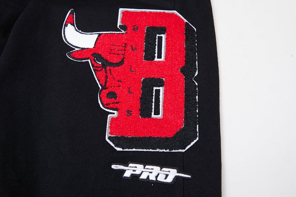 Pro Standard Men's NBA Chicago Bulls Mashup Rib Sweatpants -Black/Red - BLACK/RED Thumbnail View 5