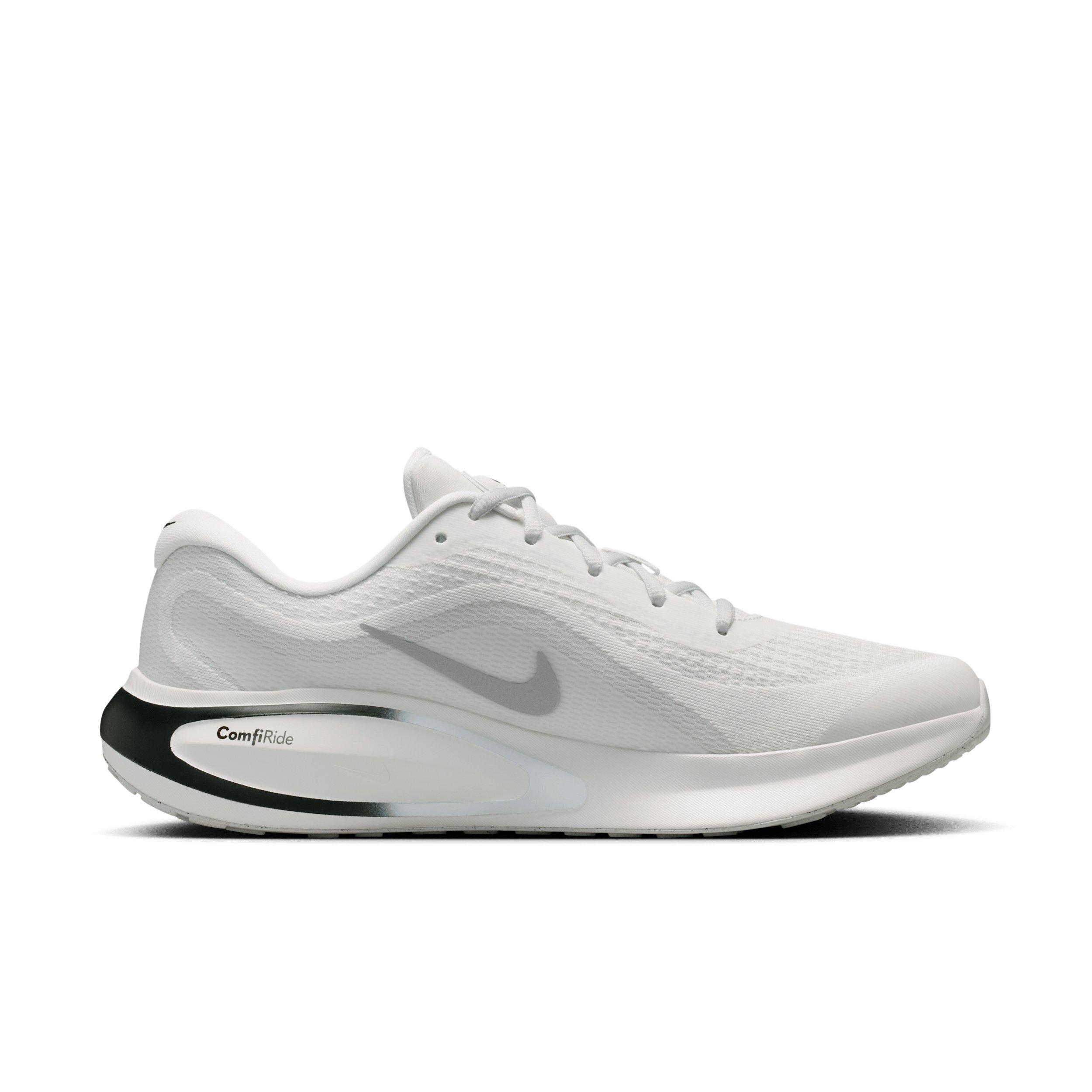 Nike Journey Run "Summit White/Black/White/Metallic Silver" Men's Running Shoe - WHITE/BLACK/WHITE/SILVER Thumbnail View 1