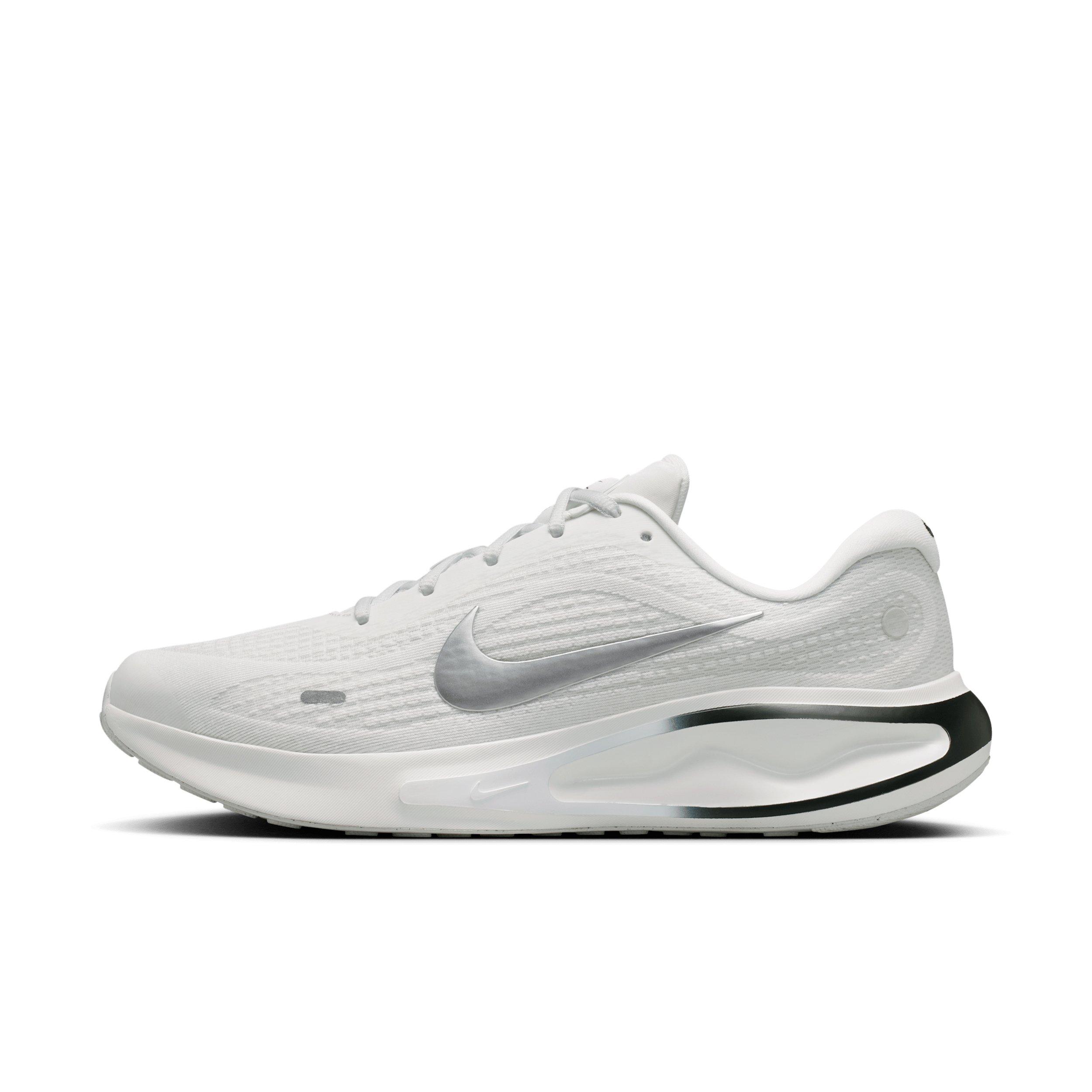 Nike Journey Run "Summit White/Black/White/Metallic Silver" Men's Running Shoe - WHITE/BLACK/WHITE/SILVER Thumbnail View 2