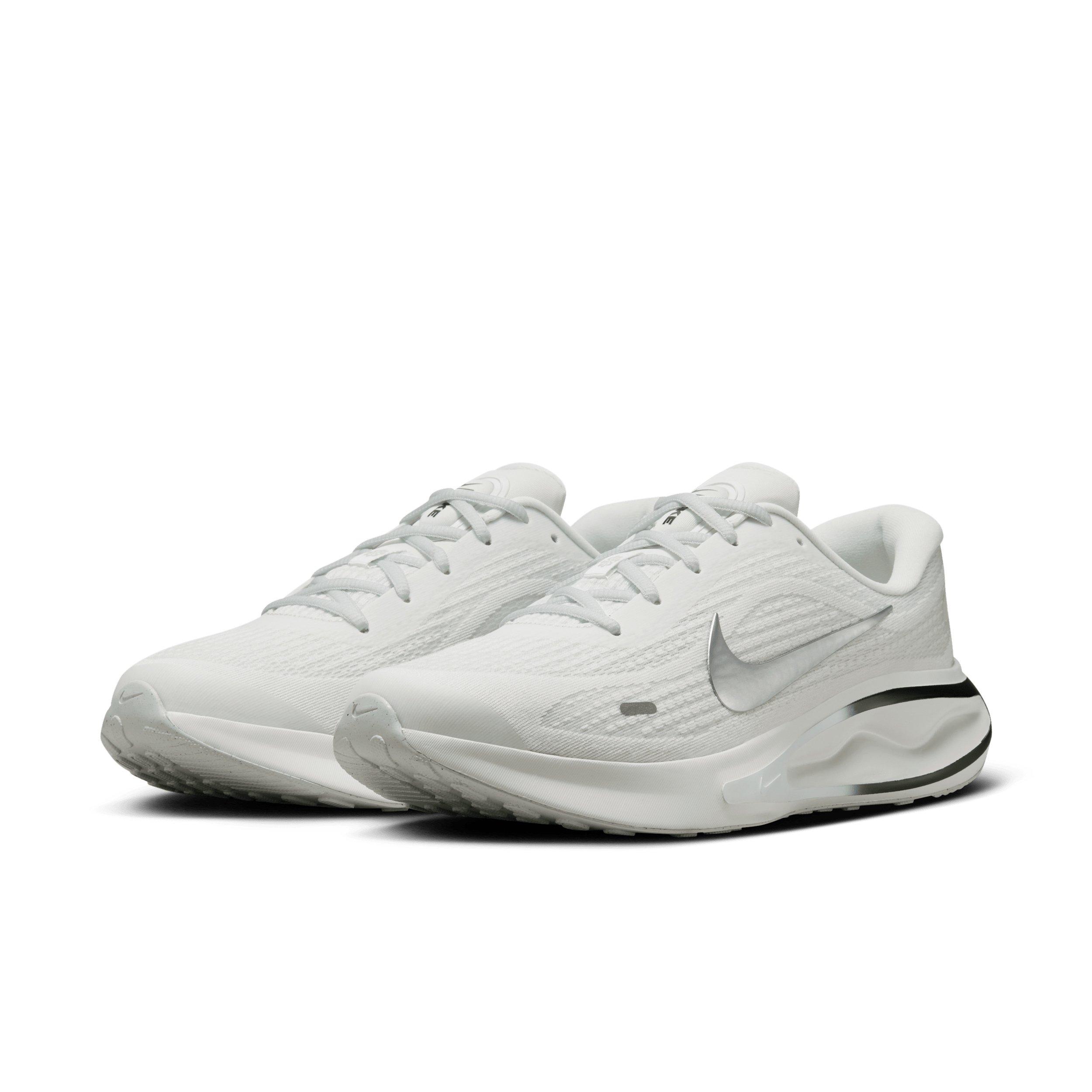Nike Journey Run "Summit White/Black/White/Metallic Silver" Men's Running Shoe - WHITE/BLACK/WHITE/SILVER Thumbnail View 3