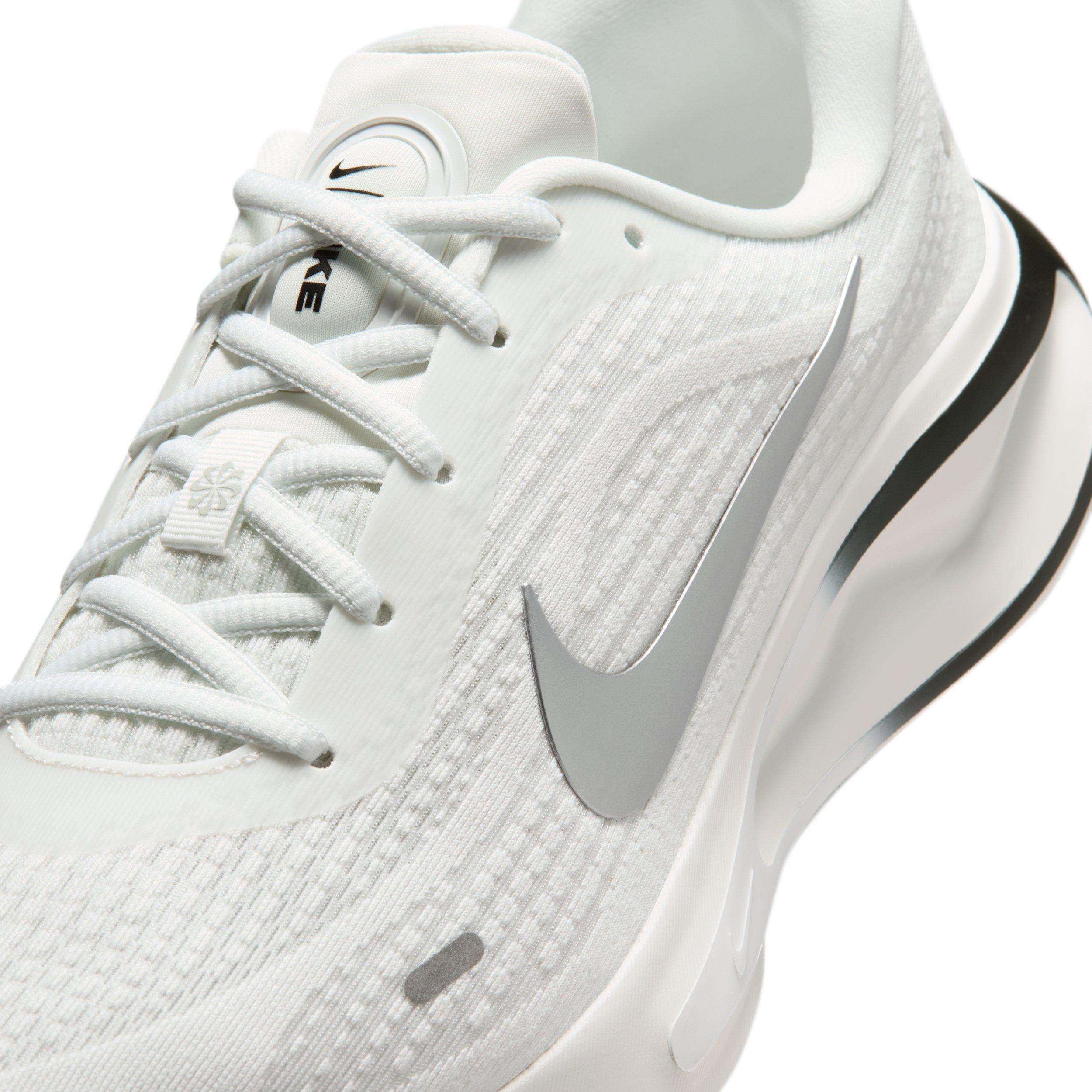 Nike Journey Run "Summit White/Black/White/Metallic Silver" Men's Running Shoe - WHITE/BLACK/WHITE/SILVER Thumbnail View 7