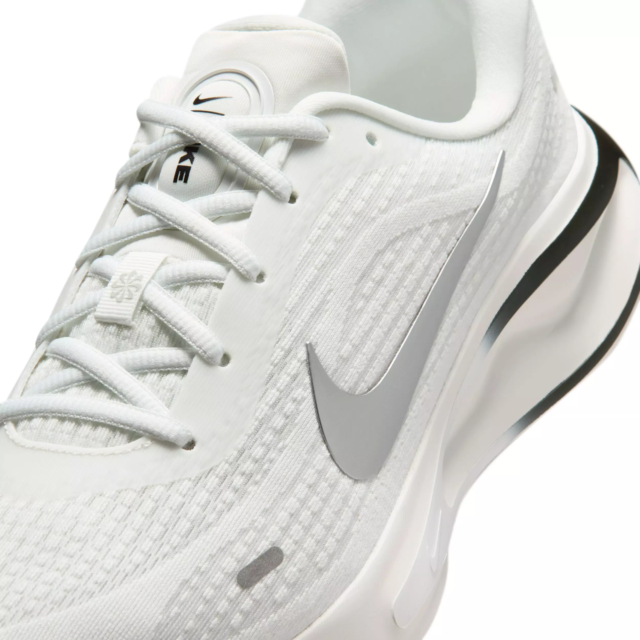 Nike Journey Run "Summit White/Black/White/Metallic Silver" Men's Running Shoe - WHITE/BLACK/WHITE/SILVER