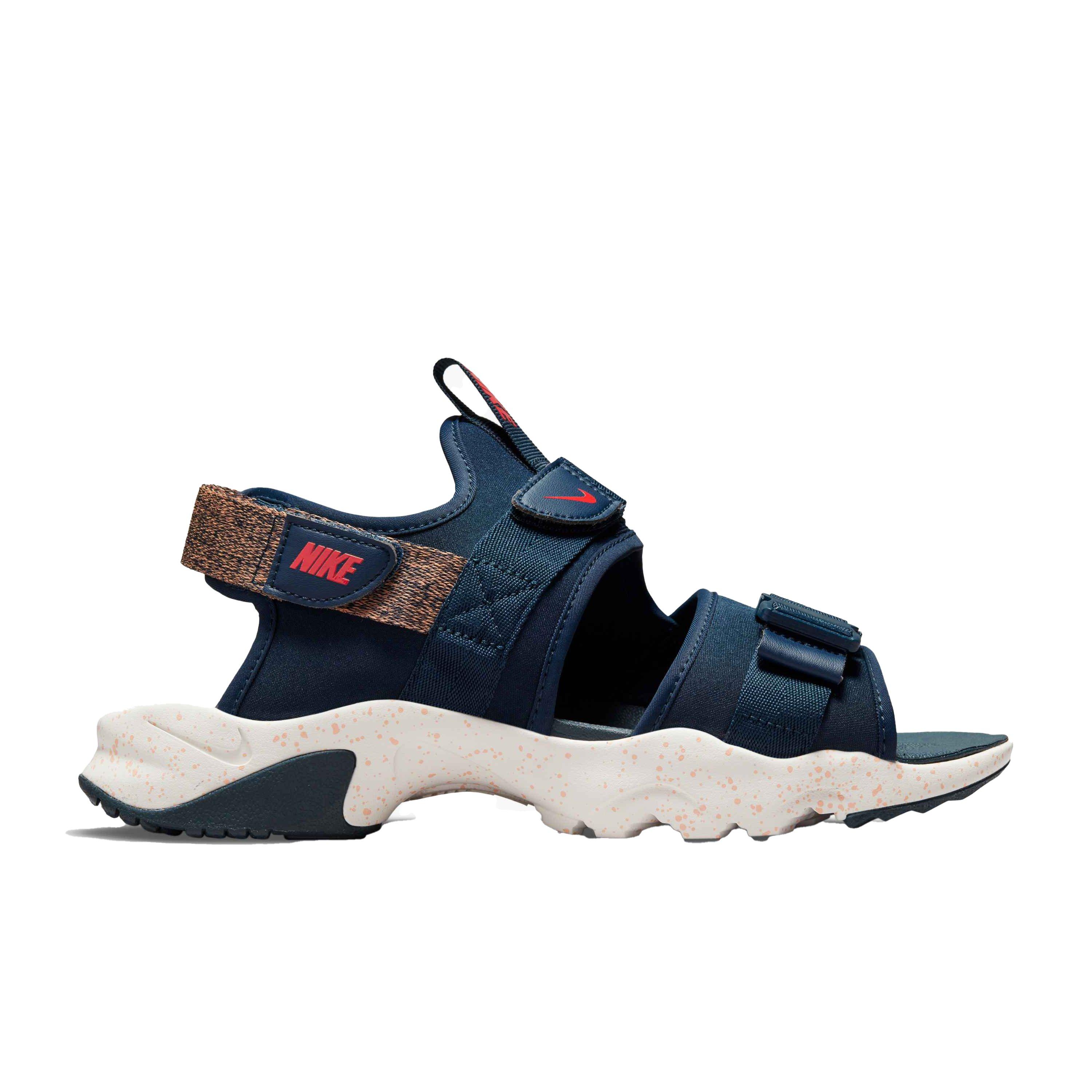 Nike Canyon "Armory Navy/Chile Red/Light Cognac" Men's Sandal - BLUE Thumbnail View 1