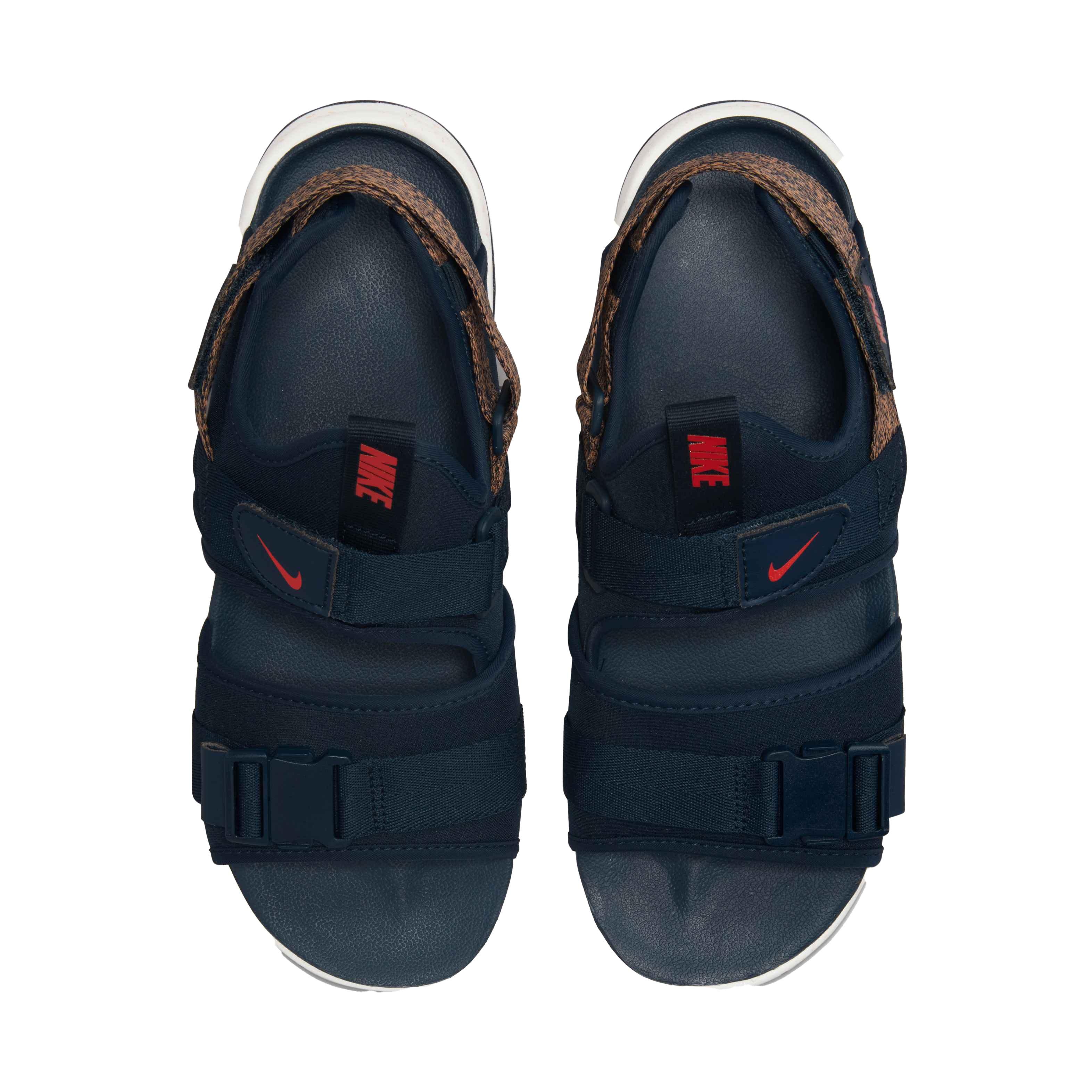 Nike Canyon "Armory Navy/Chile Red/Light Cognac" Men's Sandal - BLUE Thumbnail View 3