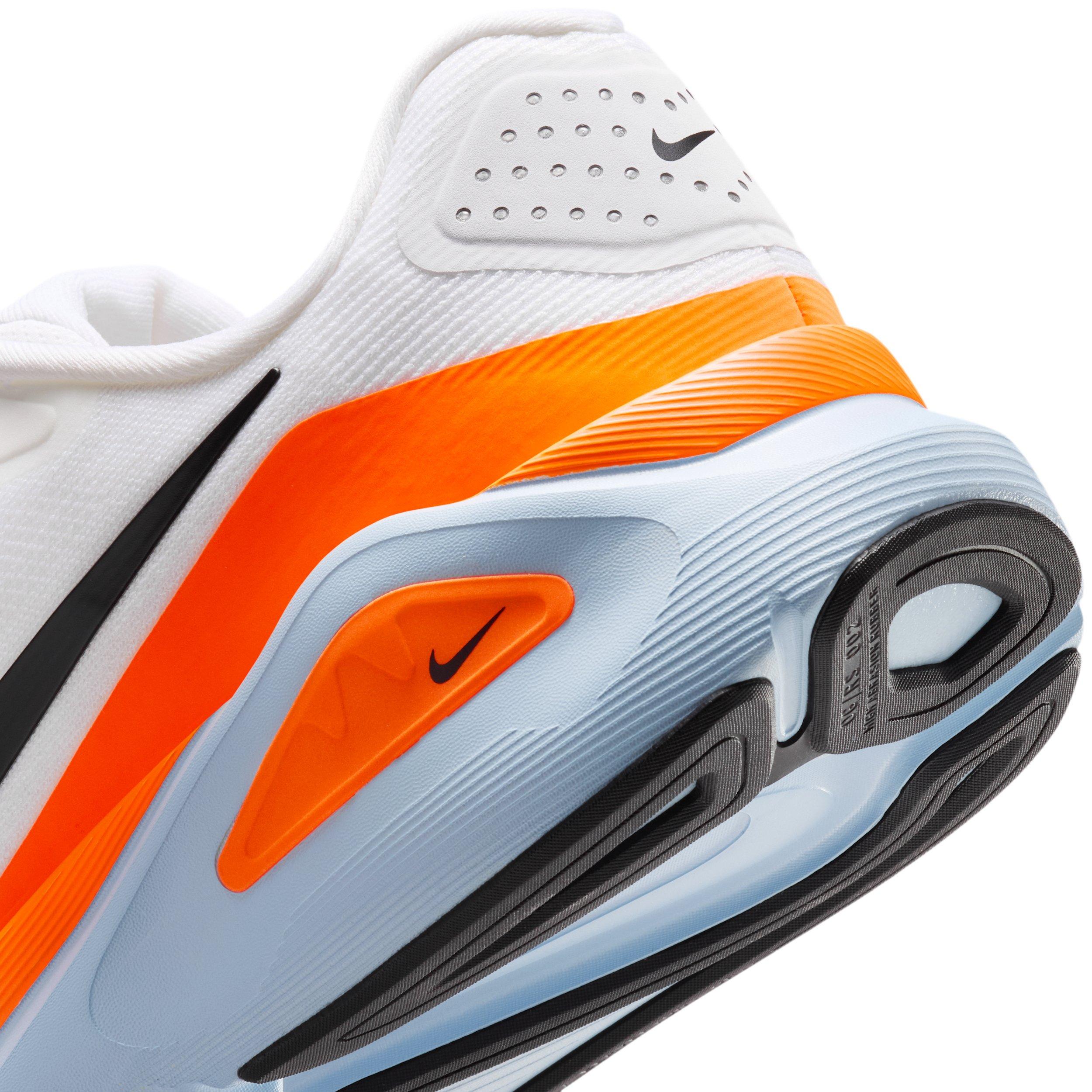 Nike Structure 26 "White/Hydrogen Blue/Total Orange/Black" Men's Running Shoe - WHITE/BLUE/ORANGE/BLACK Thumbnail View 8
