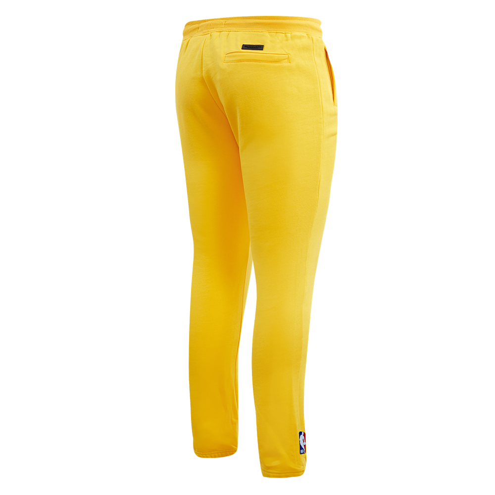 Pro Standard Men's NBA Los Angeles Lakers Old English Sweatpants - Yellow - YELLOW Thumbnail View 4