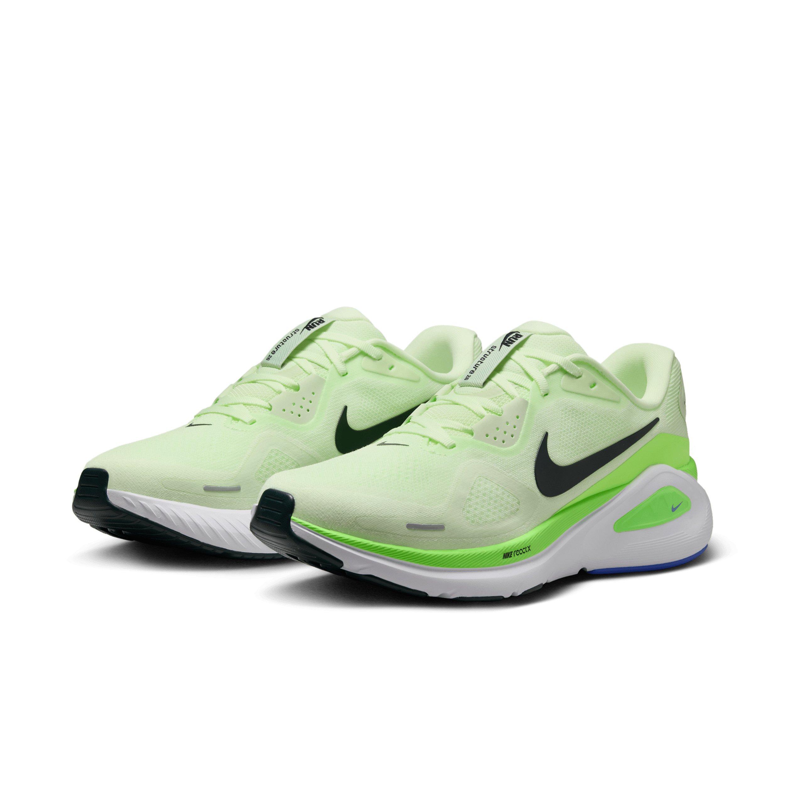 Nike Structure 26 "Volt Tint/Lime Blast/Sapphire/Black Spruce" Men's Running Shoe - VOLT/LIME/SAPPHIRE/SPRUCE Thumbnail View 3