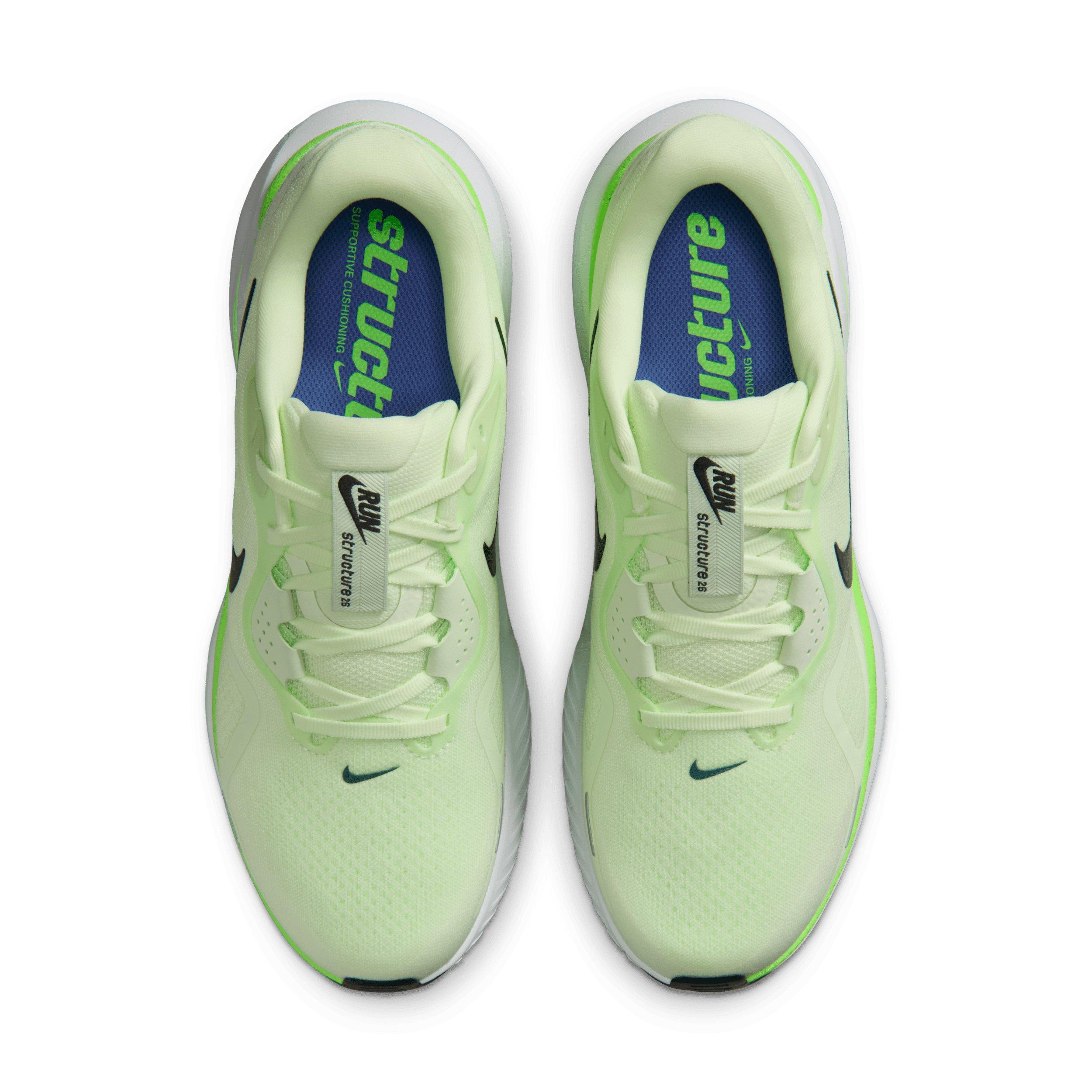 Nike Structure 26 "Volt Tint/Lime Blast/Sapphire/Black Spruce" Men's Running Shoe - VOLT/LIME/SAPPHIRE/SPRUCE Thumbnail View 4