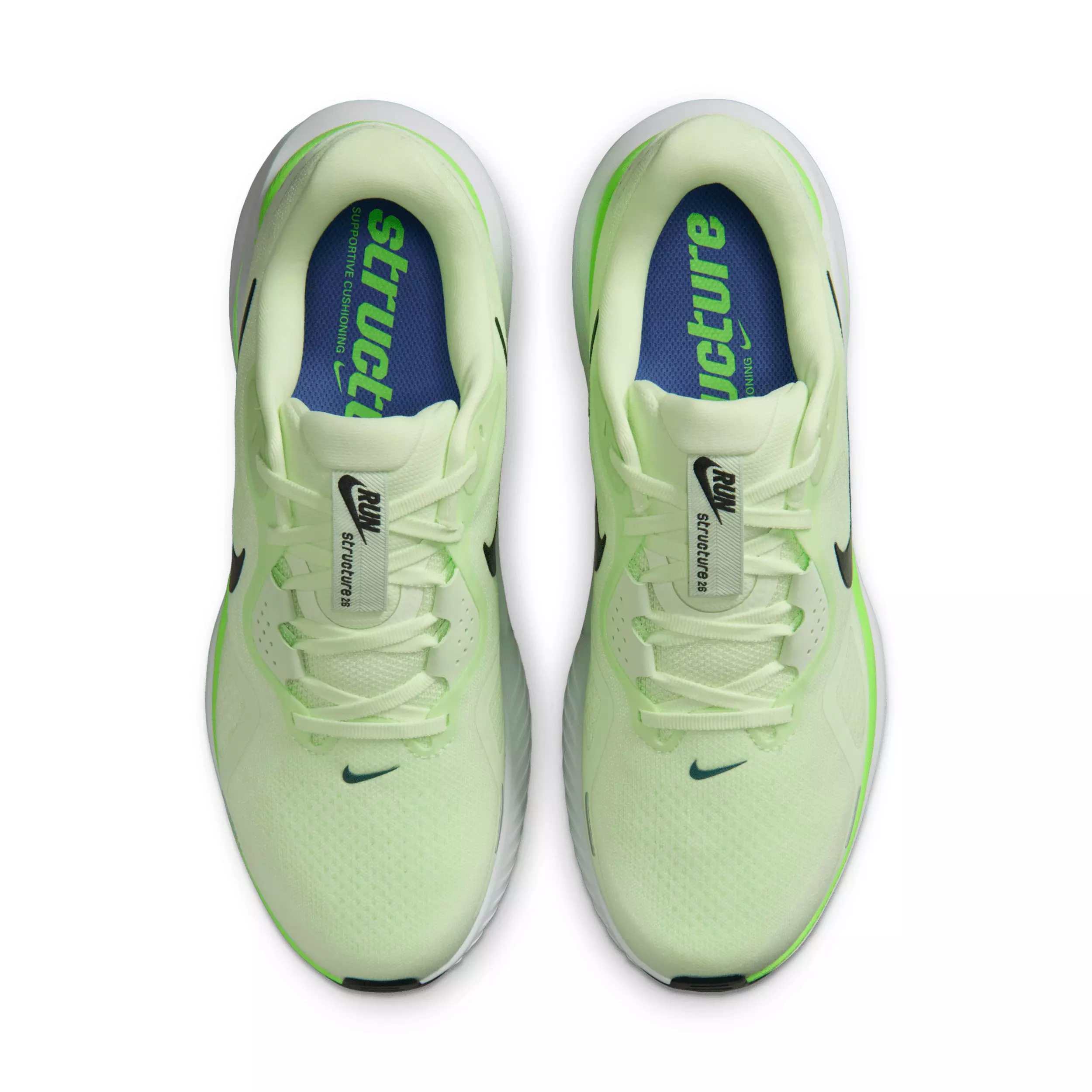 Nike Structure 26 "Volt Tint/Lime Blast/Sapphire/Black Spruce" Men's Running Shoe - VOLT/LIME/SAPPHIRE/SPRUCE
