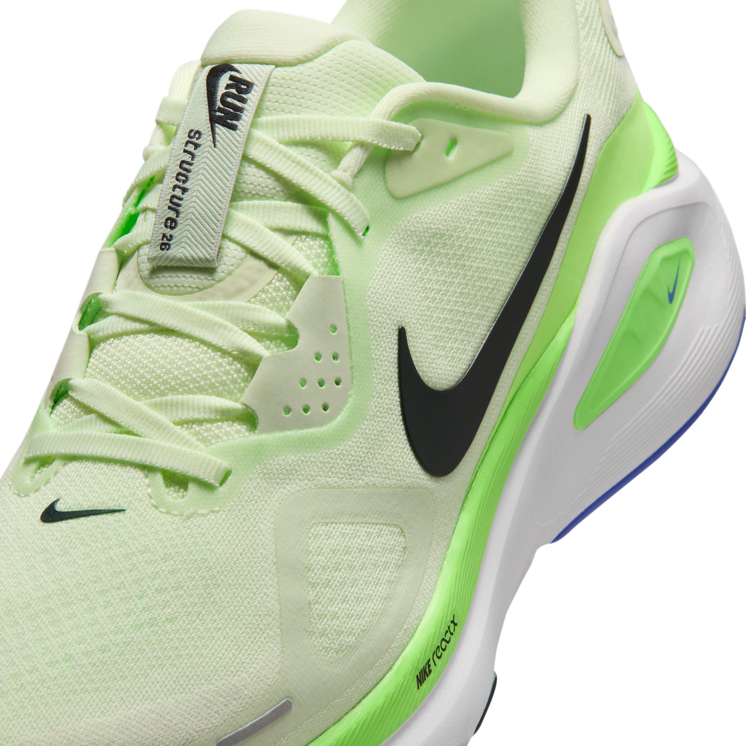 Nike Structure 26 "Volt Tint/Lime Blast/Sapphire/Black Spruce" Men's Running Shoe - VOLT/LIME/SAPPHIRE/SPRUCE Thumbnail View 7