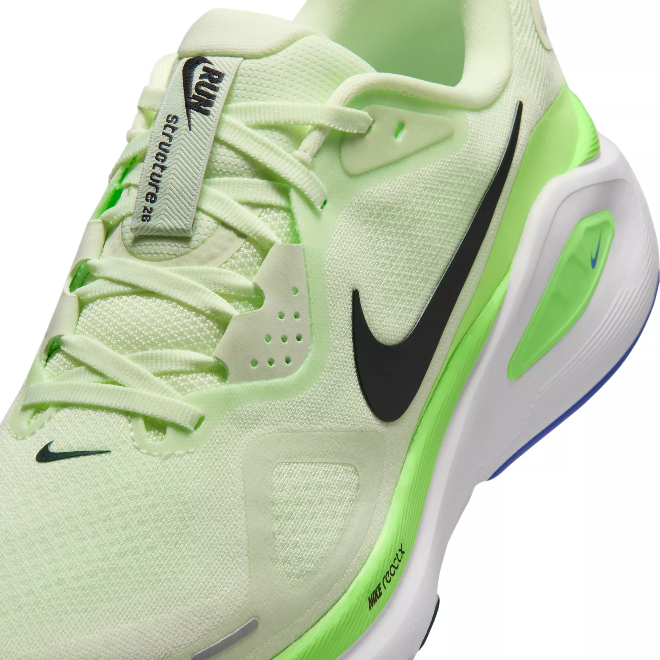 Nike Structure 26 "Volt Tint/Lime Blast/Sapphire/Black Spruce" Men's Running Shoe - VOLT/LIME/SAPPHIRE/SPRUCE