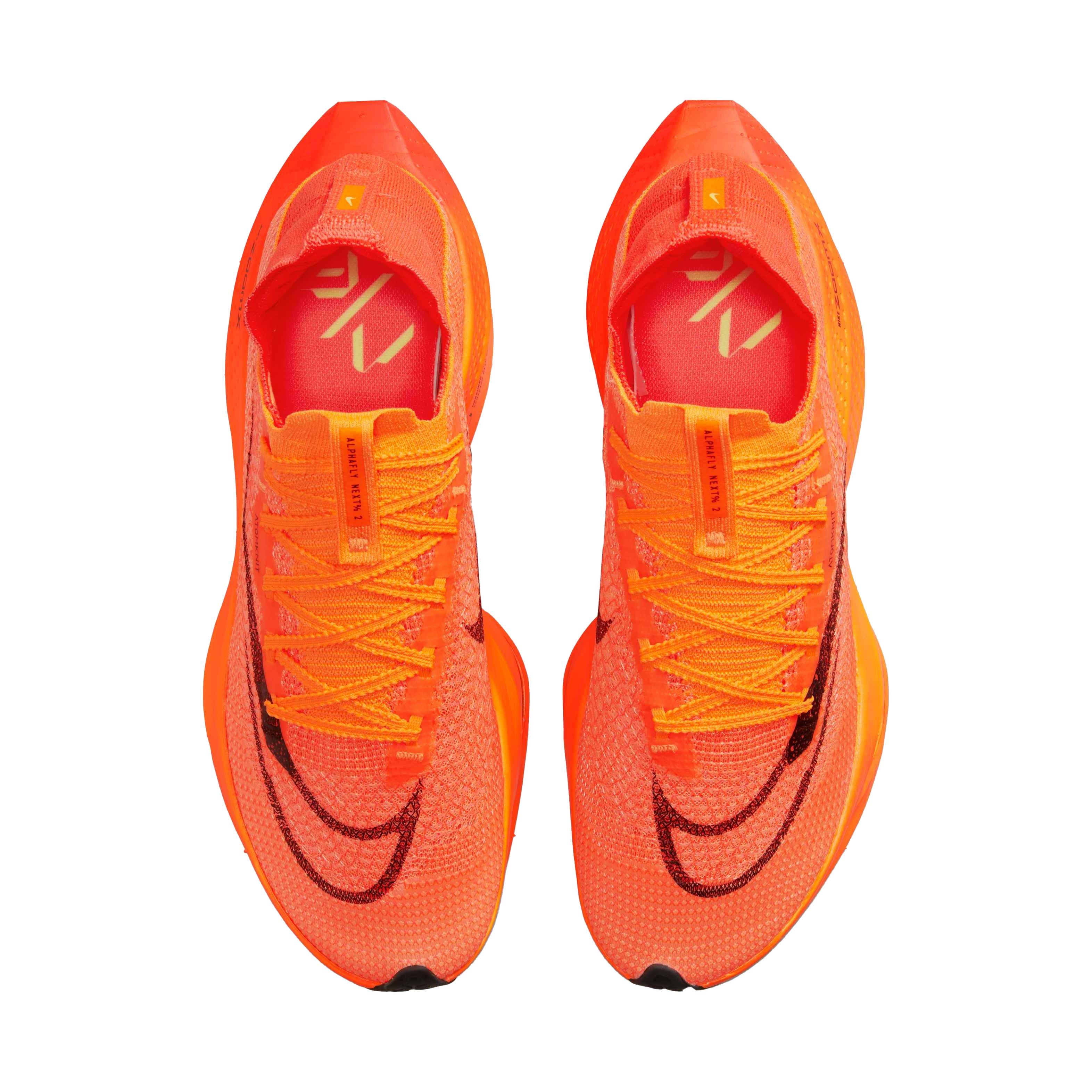 Nike Air Zoom Alphafly NEXT% 2 "Total Orange/Black/Bright Crimson" Men's Running Shoe - ORANGE Thumbnail View 3