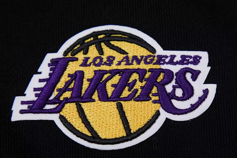 Pro Standard Men's NBA Los Angeles Lakers Mashup Rib Sweatpants -Black/Purple - BLACK/PURPLE