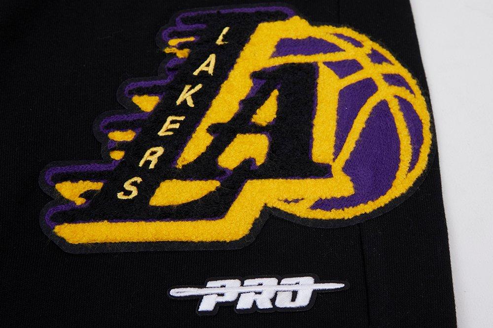 Pro Standard Men's NBA Los Angeles Lakers Mashup Rib Sweatpants - Black/Purple - BLACK/PURPLE Thumbnail View 6