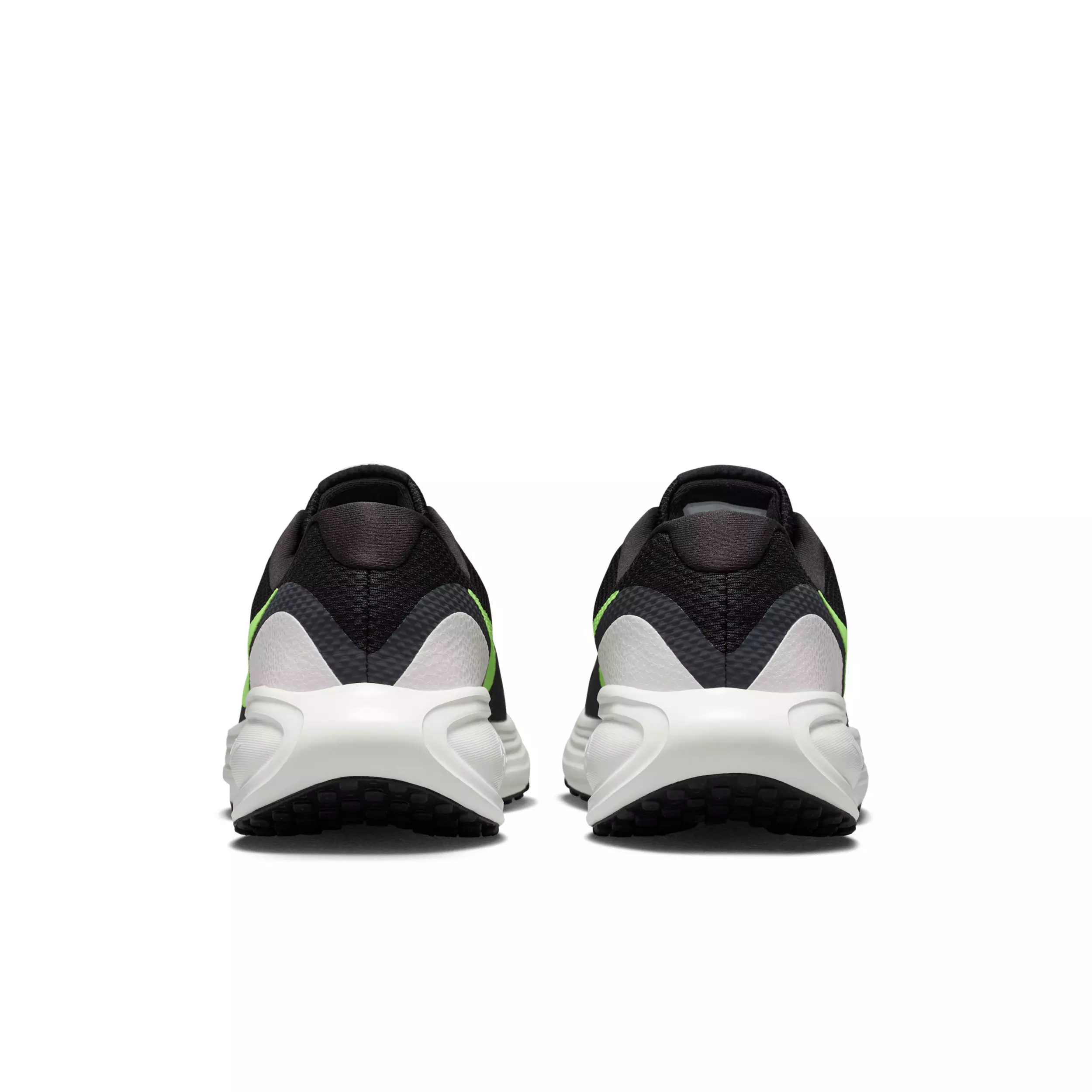Nike Revolution 8 "Black/Summit White/Football Grey/Lime Blast" Men's Running Shoe - BLACK/WHITE/GREY/LIME