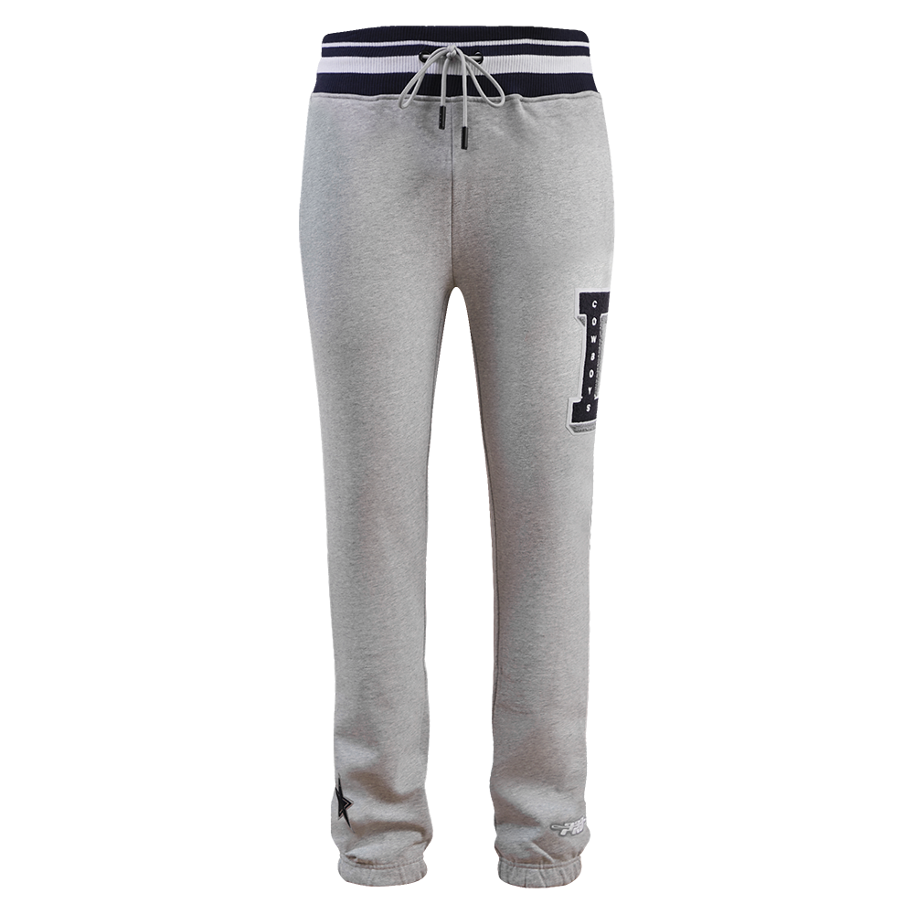 Pro Standard Men's NFL Dallas Cowboys Mashup Rib Sweatpants -Grey/Navy - GREY/NAVY Thumbnail View 1