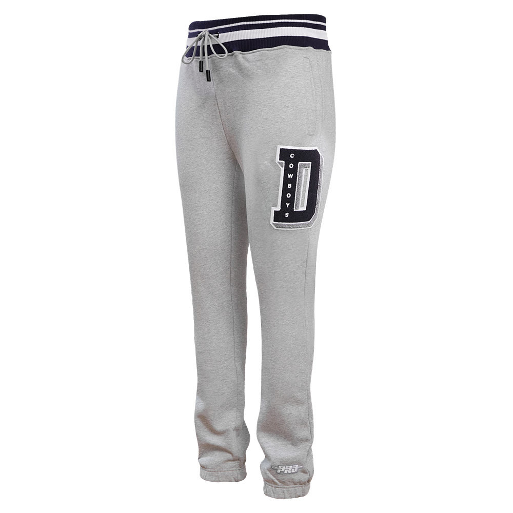 Pro Standard Men's NFL Dallas Cowboys Mashup Rib Sweatpants - Grey/Navy - GREY/NAVY Thumbnail View 3