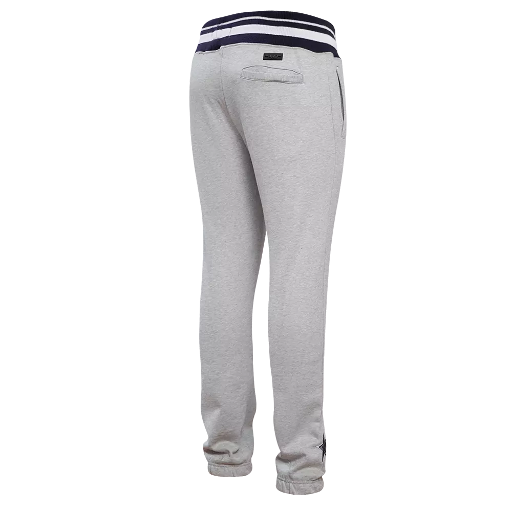 Pro Standard Men's NFL Dallas Cowboys Mashup Rib Sweatpants -Grey/Navy - GREY/NAVY