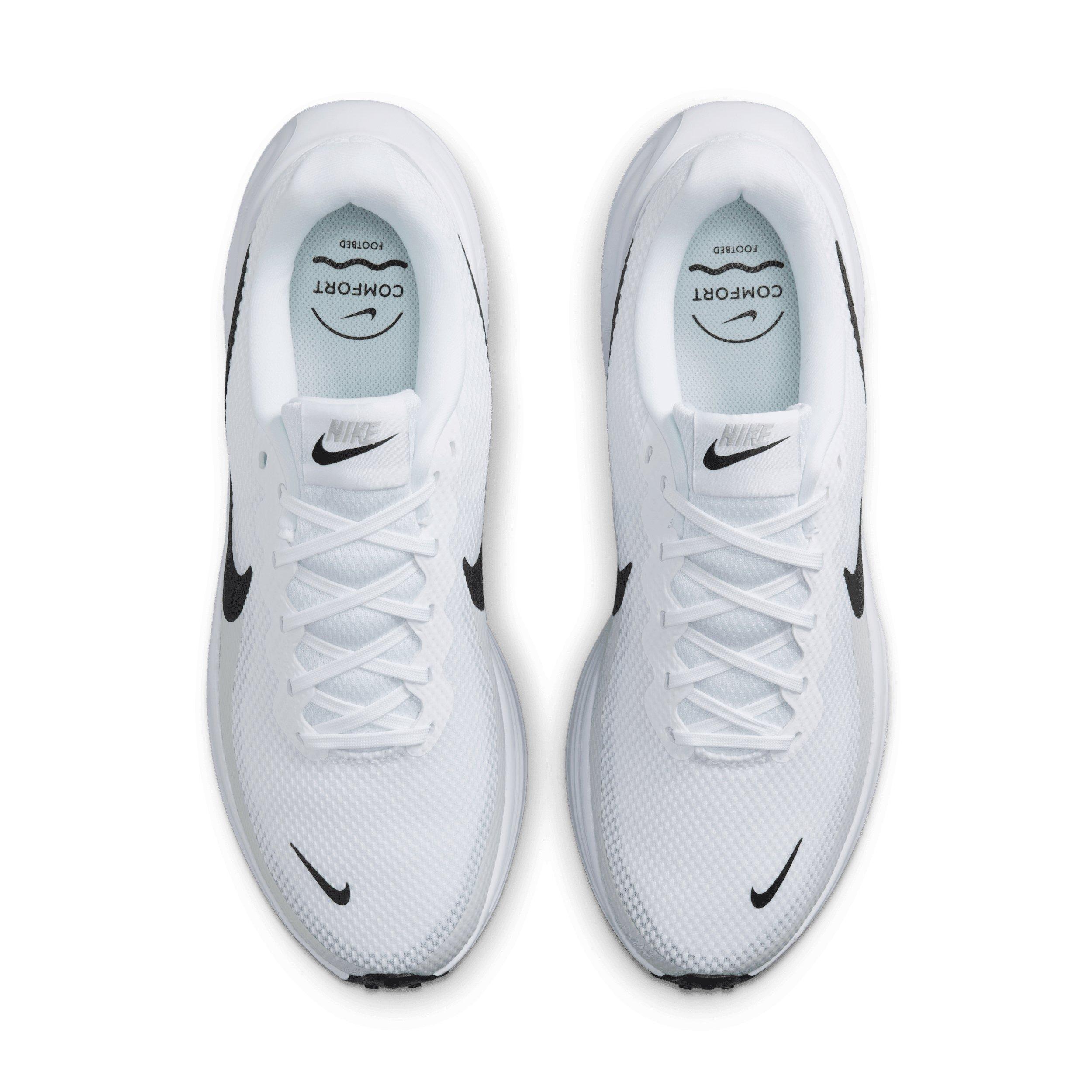 Nike Revolution 8 "White/Pure Platinum/Black" Men's Running Shoe - WHITE/PLATINUM/BLACK Thumbnail View 4