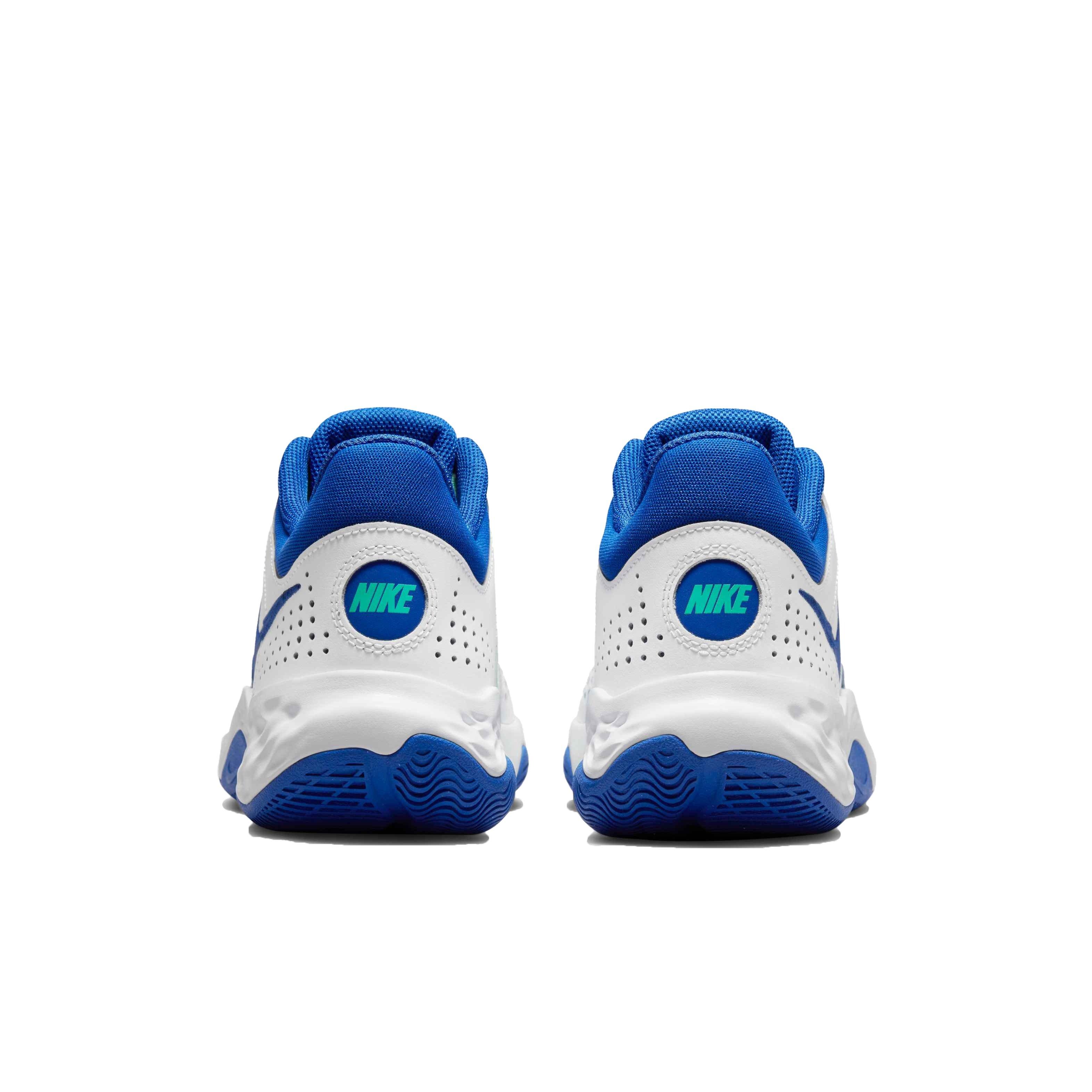 Nike Fly.By Mid 3 "White/Game Royal/Green Glow" Men's Basketball Shoe - WHITE/ROYAL/GREEN Thumbnail View 5