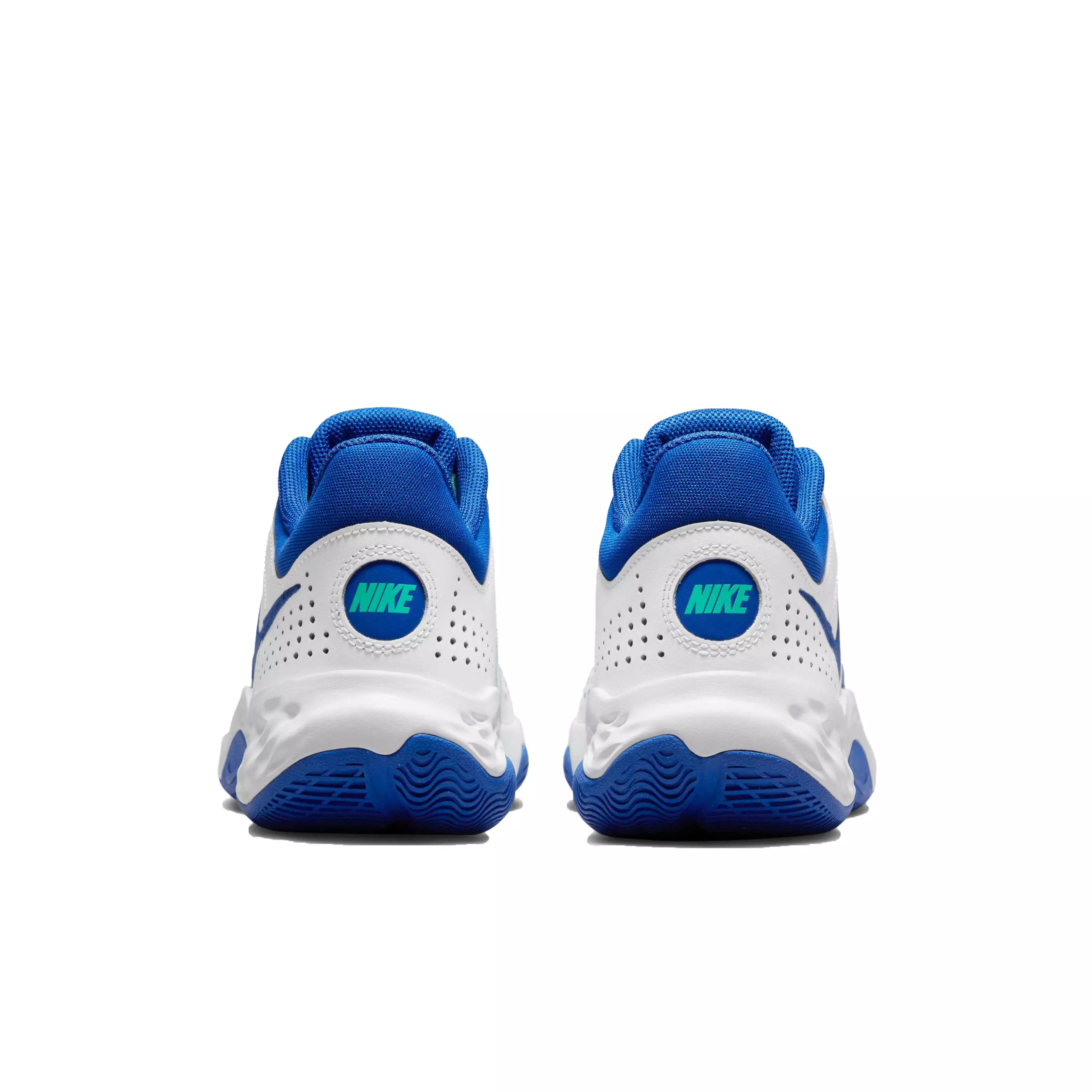 Nike Fly.By Mid 3 "White/Game Royal/Green Glow" Men's Basketball Shoe - WHITE/ROYAL/GREEN