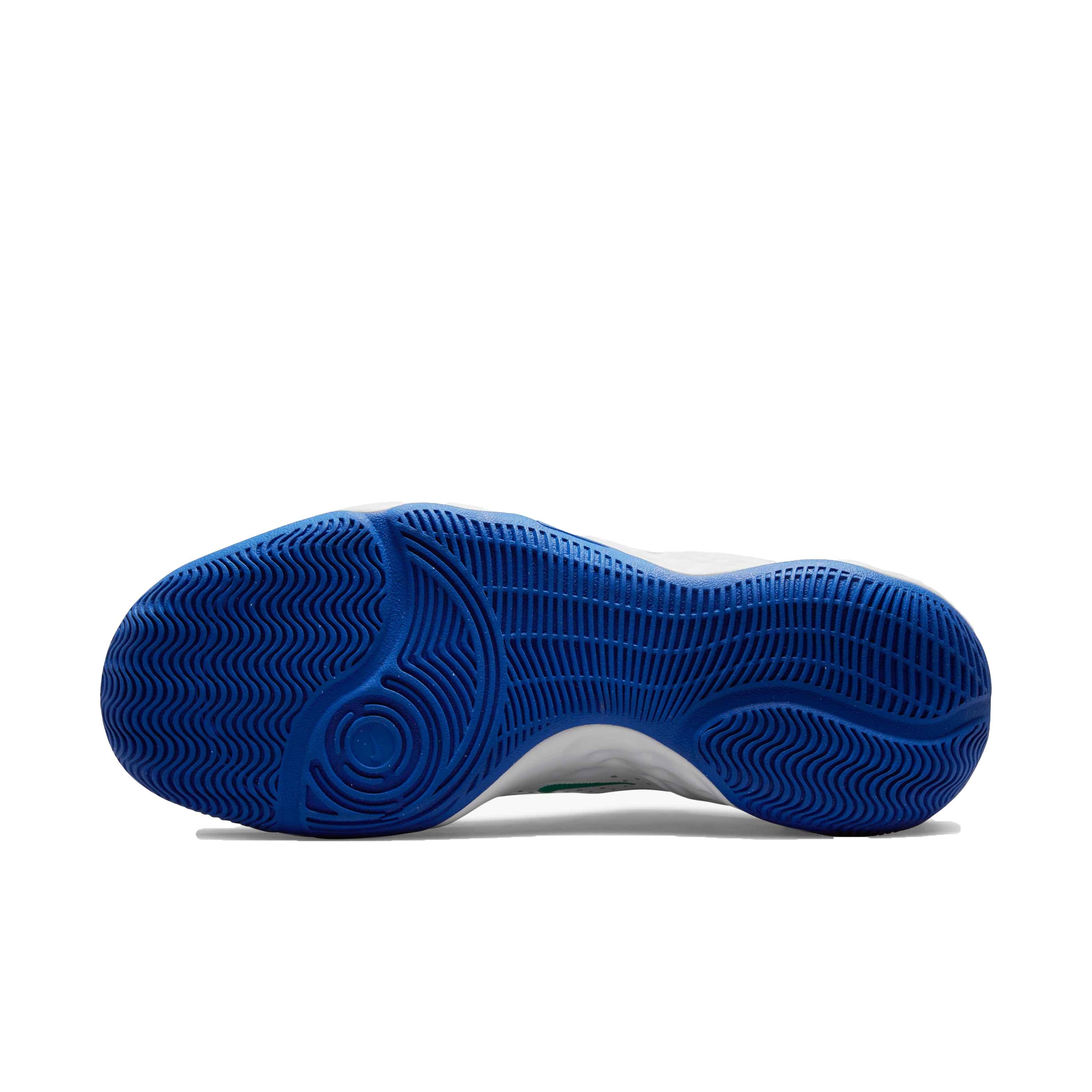 Nike Fly.By Mid 3 "White/Game Royal/Green Glow" Men's Basketball Shoe - WHITE/ROYAL/GREEN Thumbnail View 6